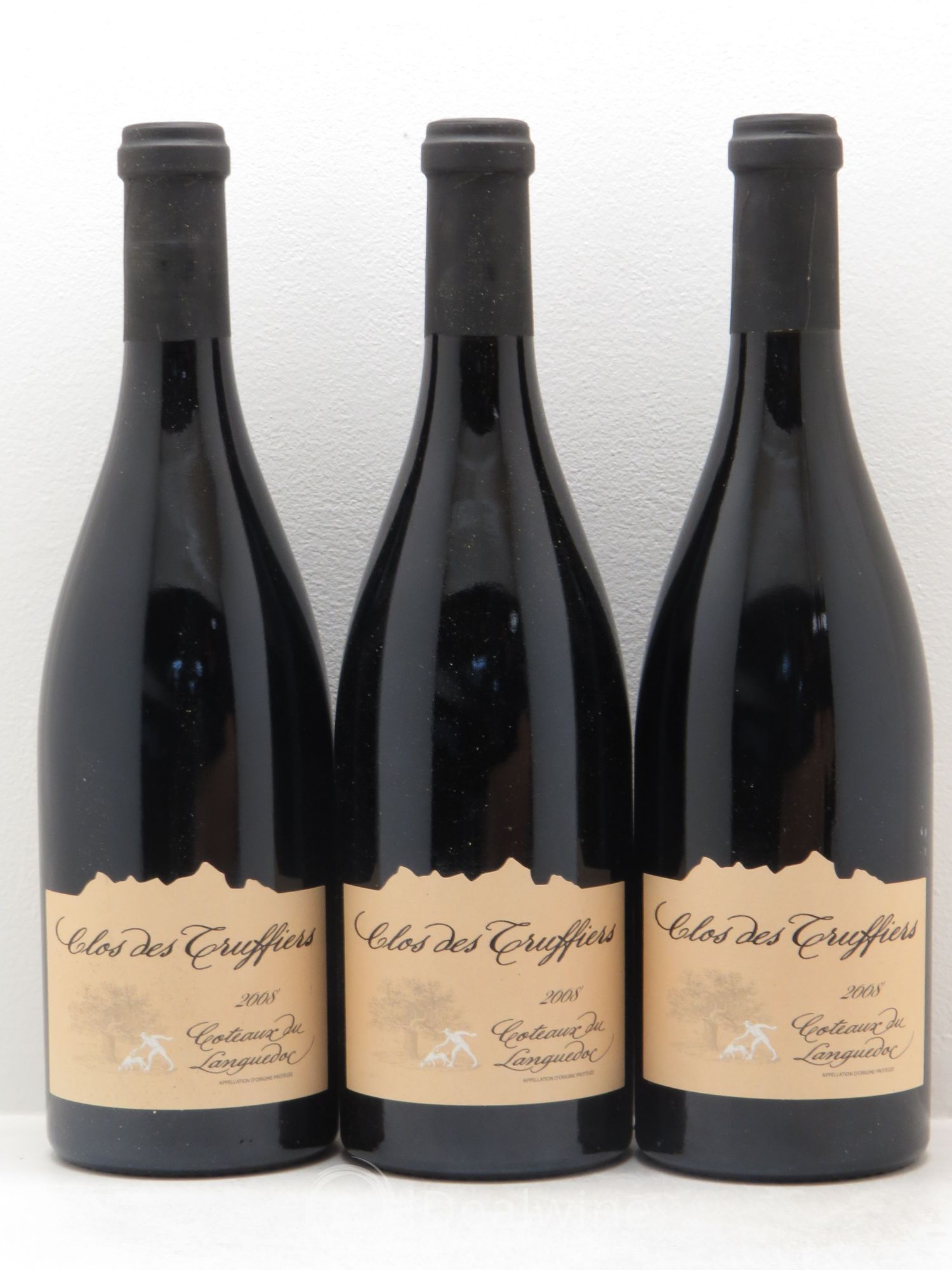 La Clape Château de La Négly Clos des Truffiers Jean Paux-Rosset 2008 - Lot de 3 bouteilles - 0