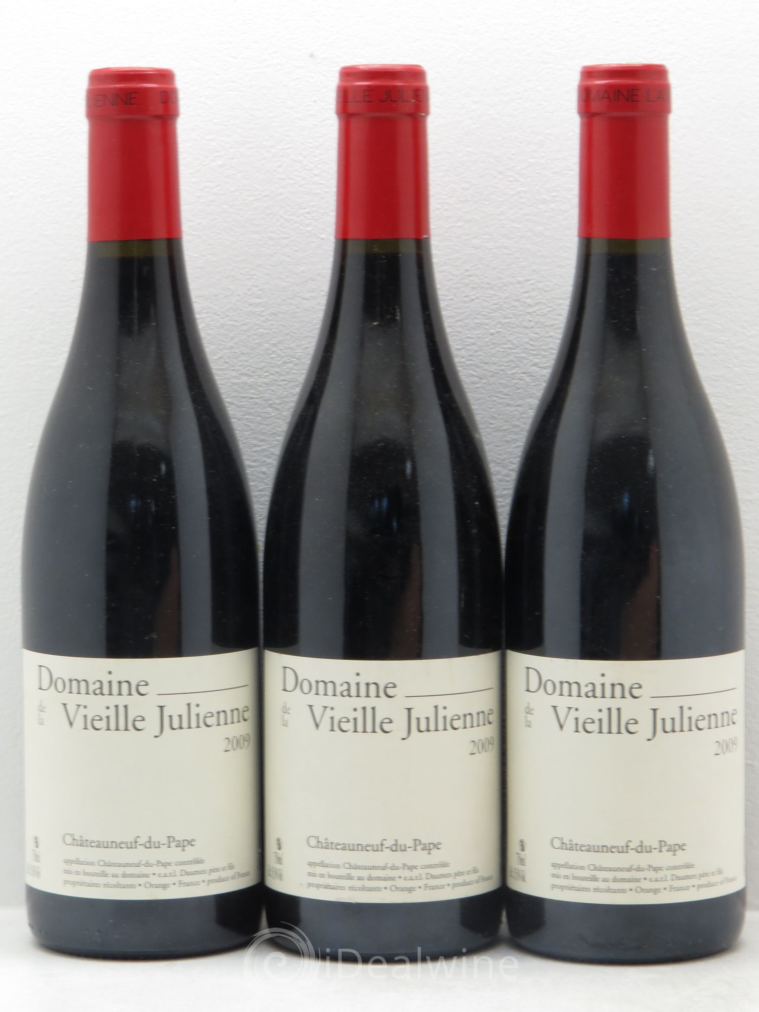 Châteauneuf-du-Pape Vieille Julienne (Domaine de la) Jean-Paul Daumen 2009 - Lot de 3 bouteilles - 0