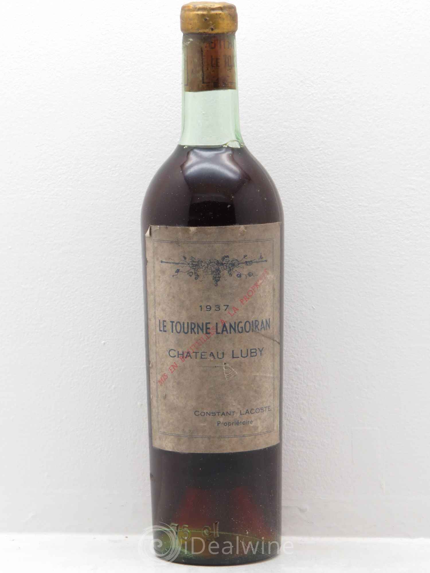 Divers Château Luby La Taune Langoiran 1937 - Posten von 1 Flasche - 0
