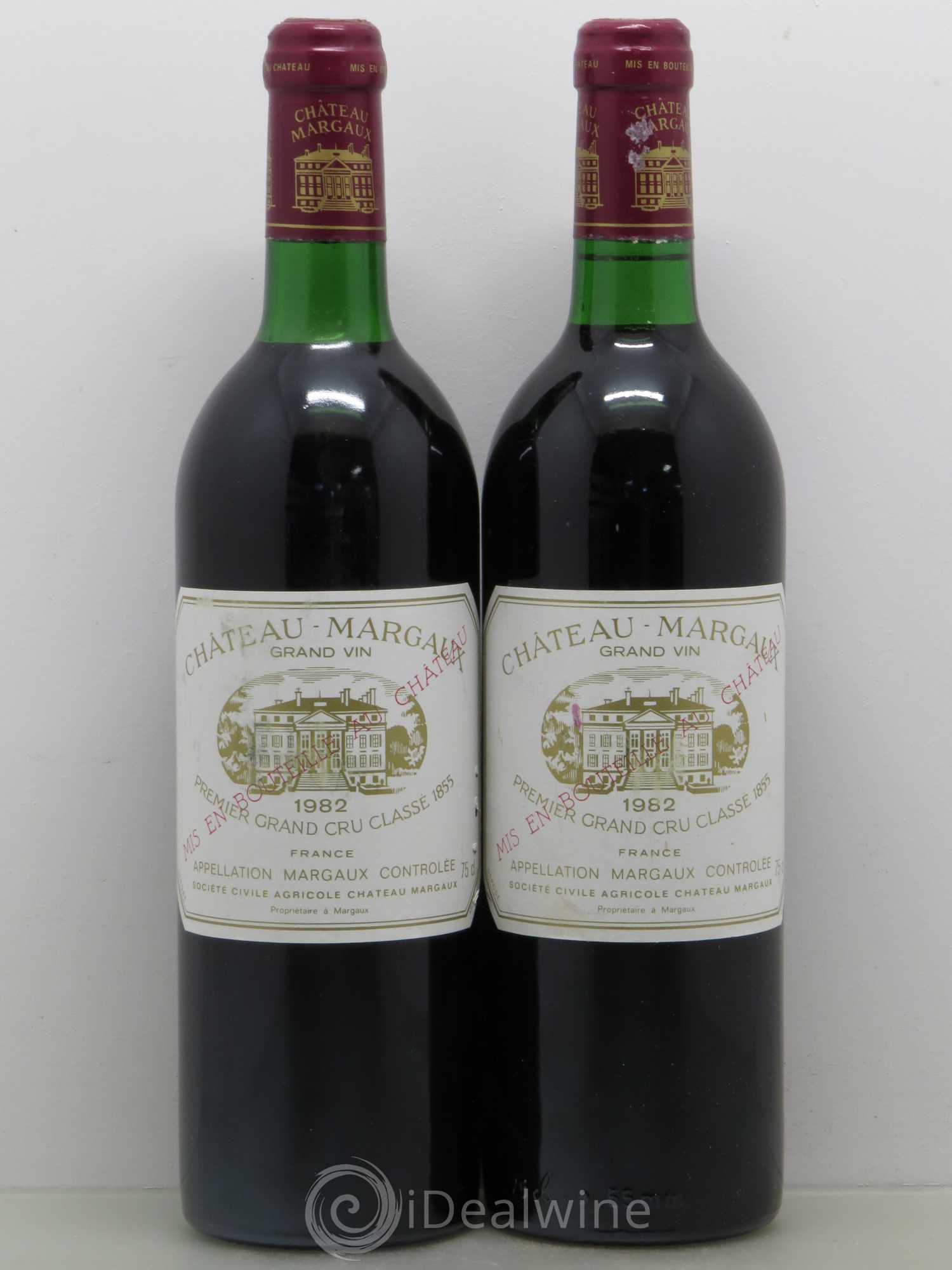 Château Margaux 1er Grand Cru Classé 1982 - Lot de 2 bouteilles - 0
