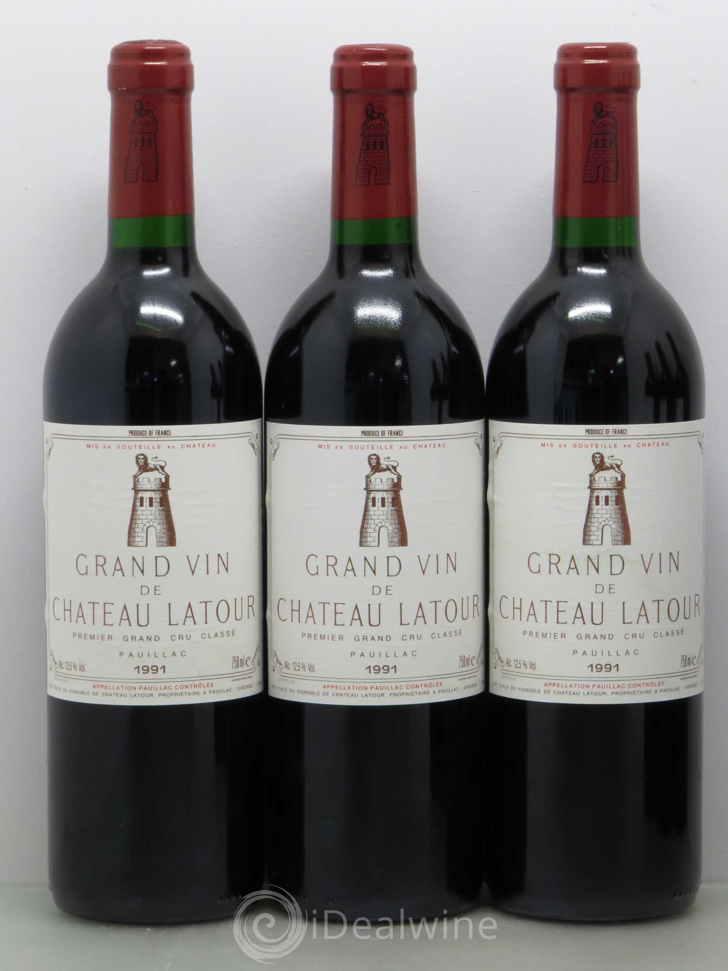 Château Latour 1er Grand Cru Classé 1991 - Lot de 6 bouteilles - 1