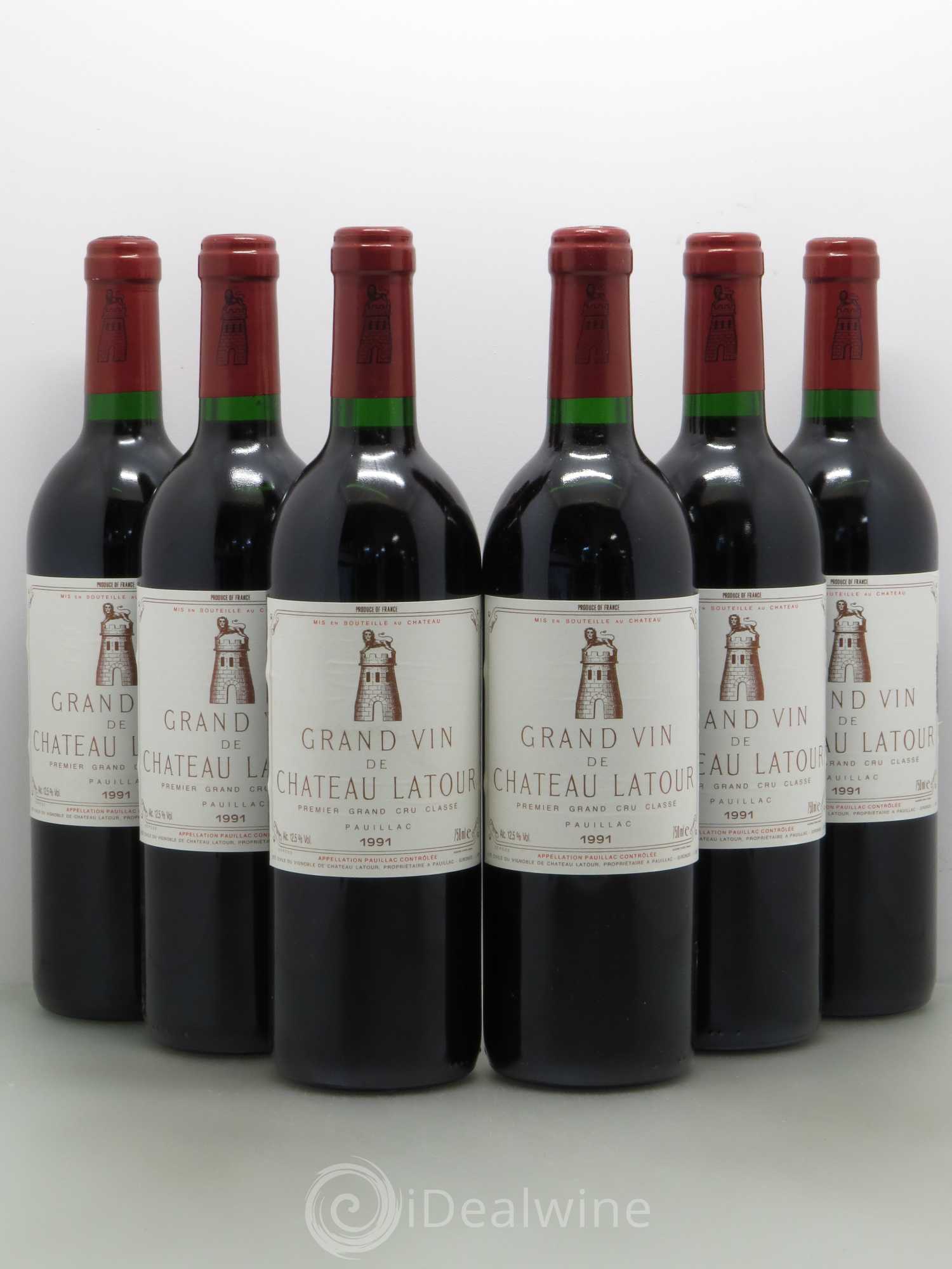 Château Latour 1er Grand Cru Classé 1991 - Lot de 6 bouteilles - 0