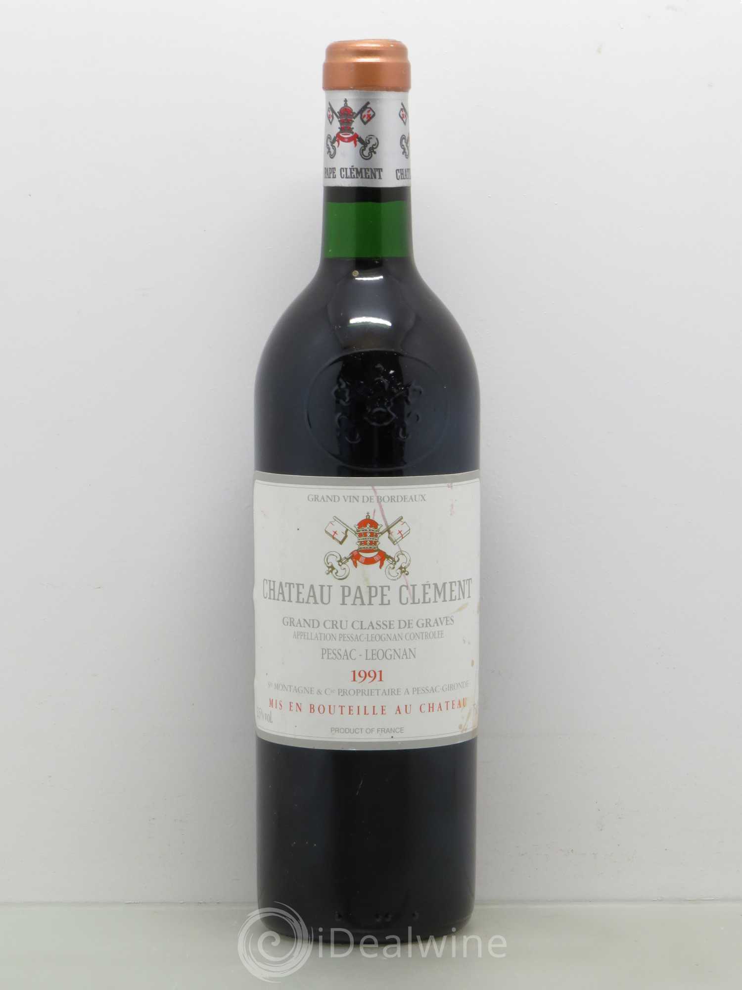 Château Pape Clément Cru Classé de Graves 1991 - Lot de 1 bouteille - 0