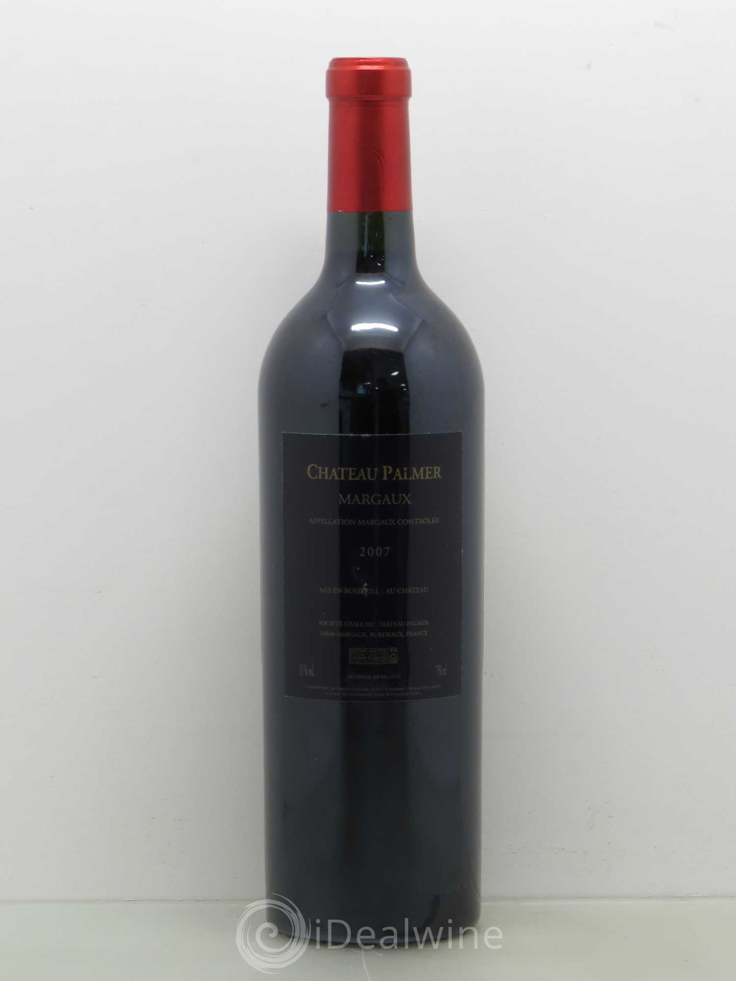 Château Palmer 3ème Grand Cru Classé 2007 - Lot de 1 bouteille - 1