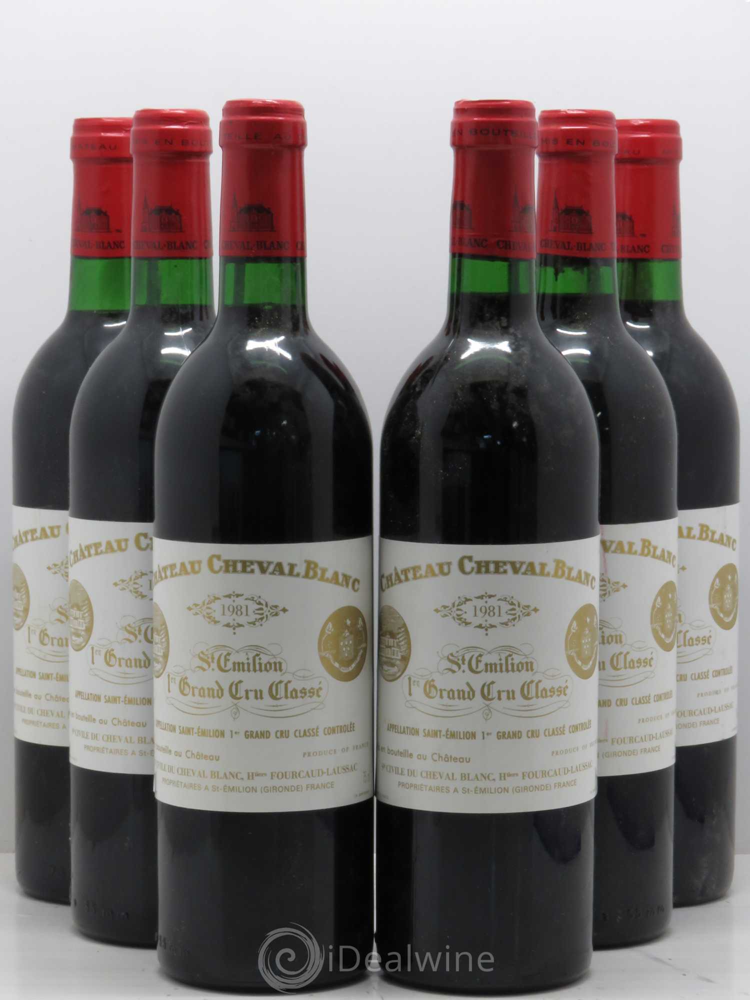 Château Cheval Blanc 1er Grand Cru Classé A 1981 - Lot de 6 bouteilles - 0