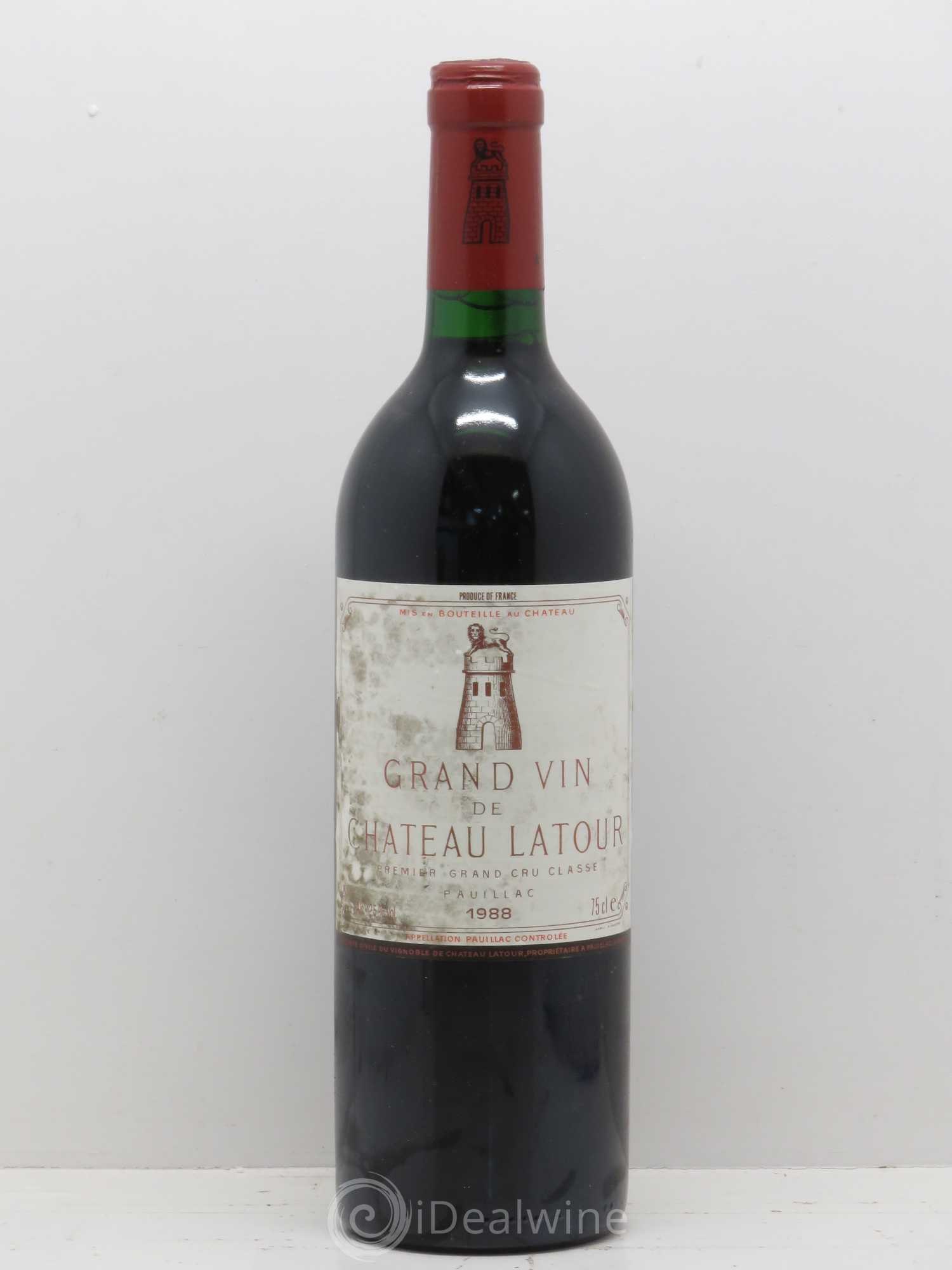 Château Latour 1er Grand Cru Classé 1988 - Lot de 1 bouteille - 0