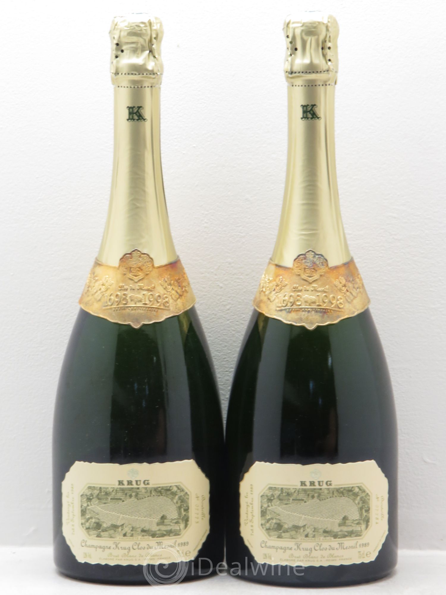 Clos du Mesnil Krug 1989 - Lot de 2 bouteilles - 0