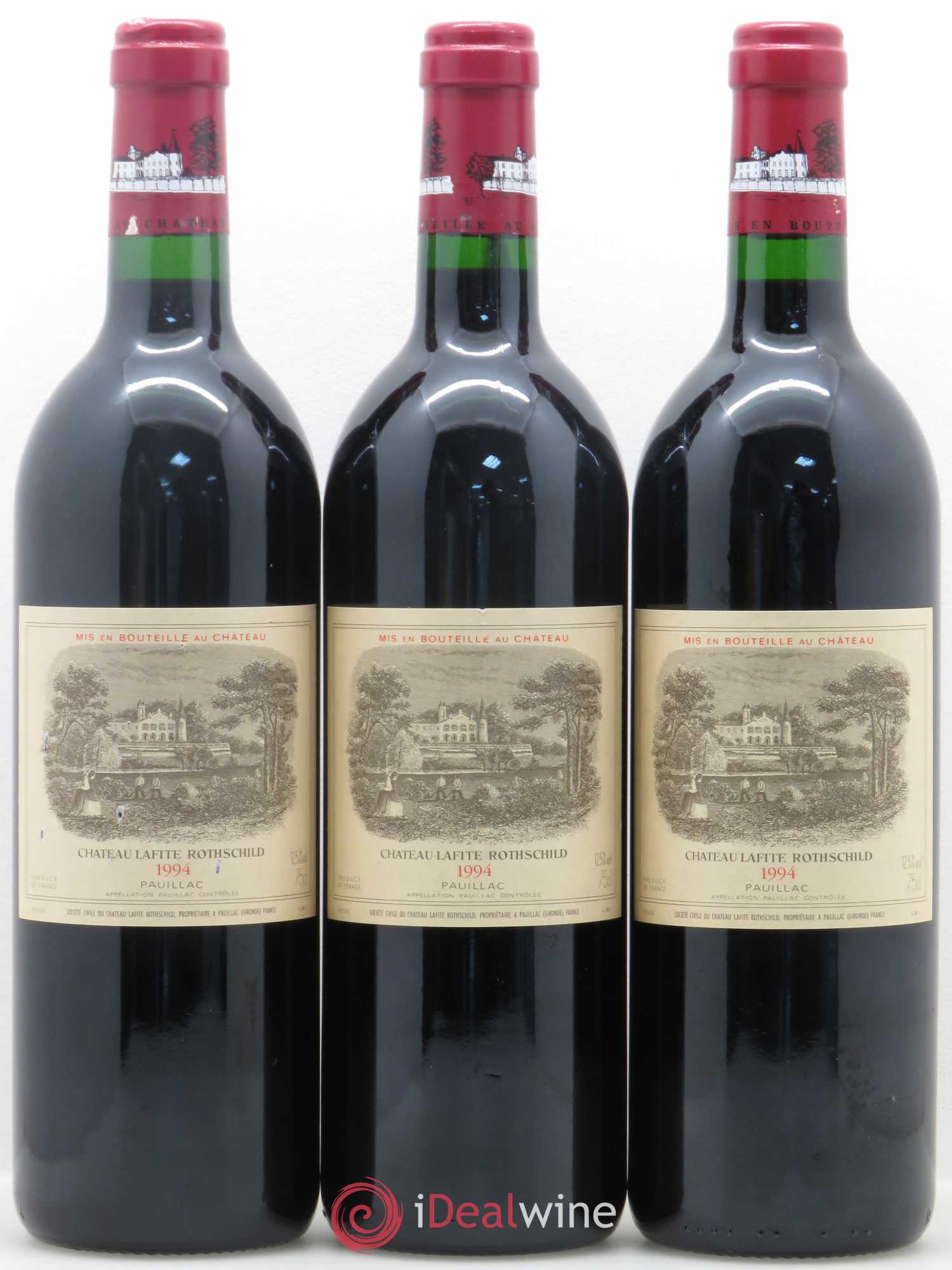Château Lafite Rothschild 1er Grand Cru Classé 1994 - Lot de 3 bouteilles - 0