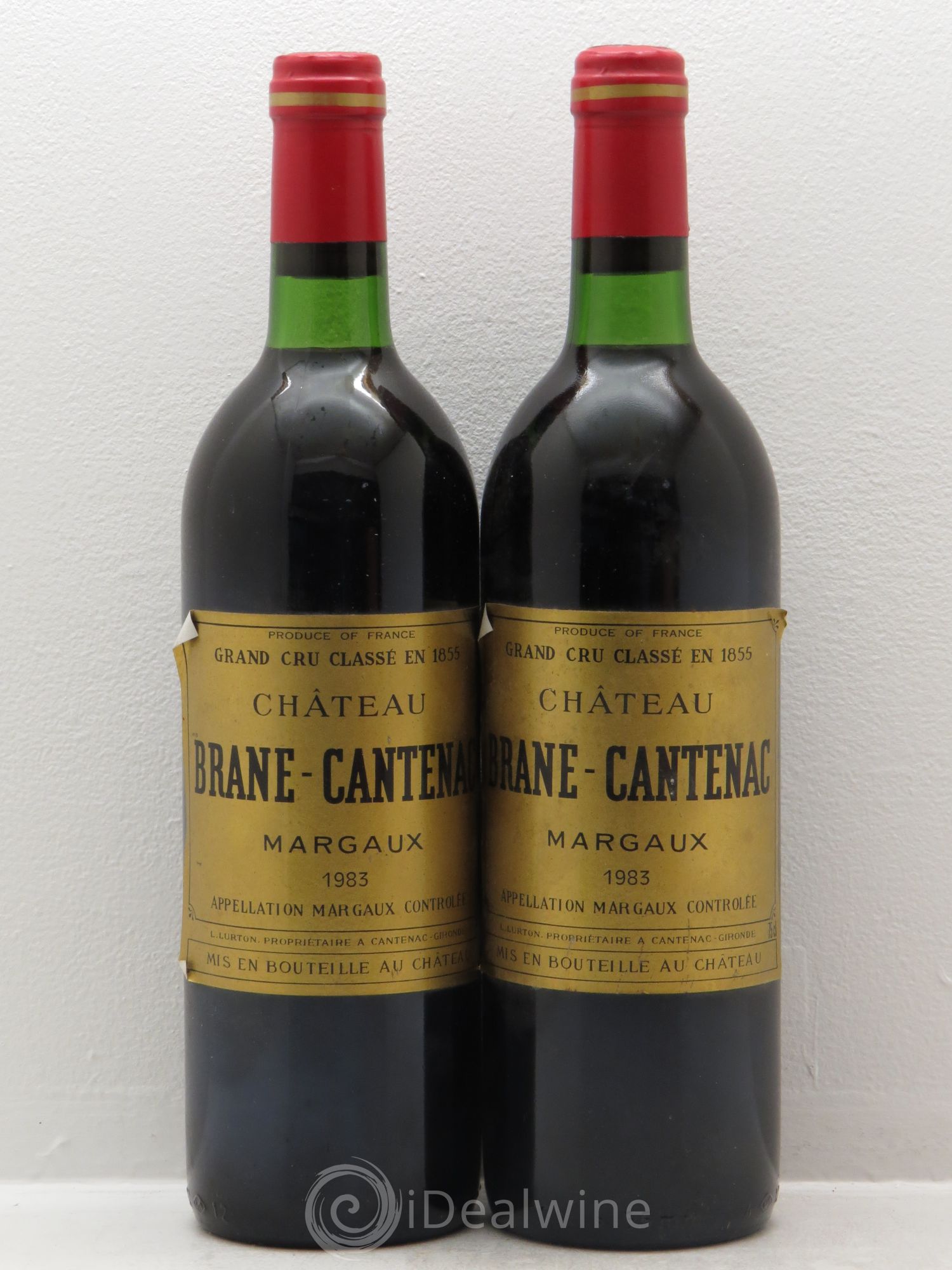 Château Brane Cantenac 2ème Grand Cru Classé 1983 - Lot de 2 bouteilles - 0