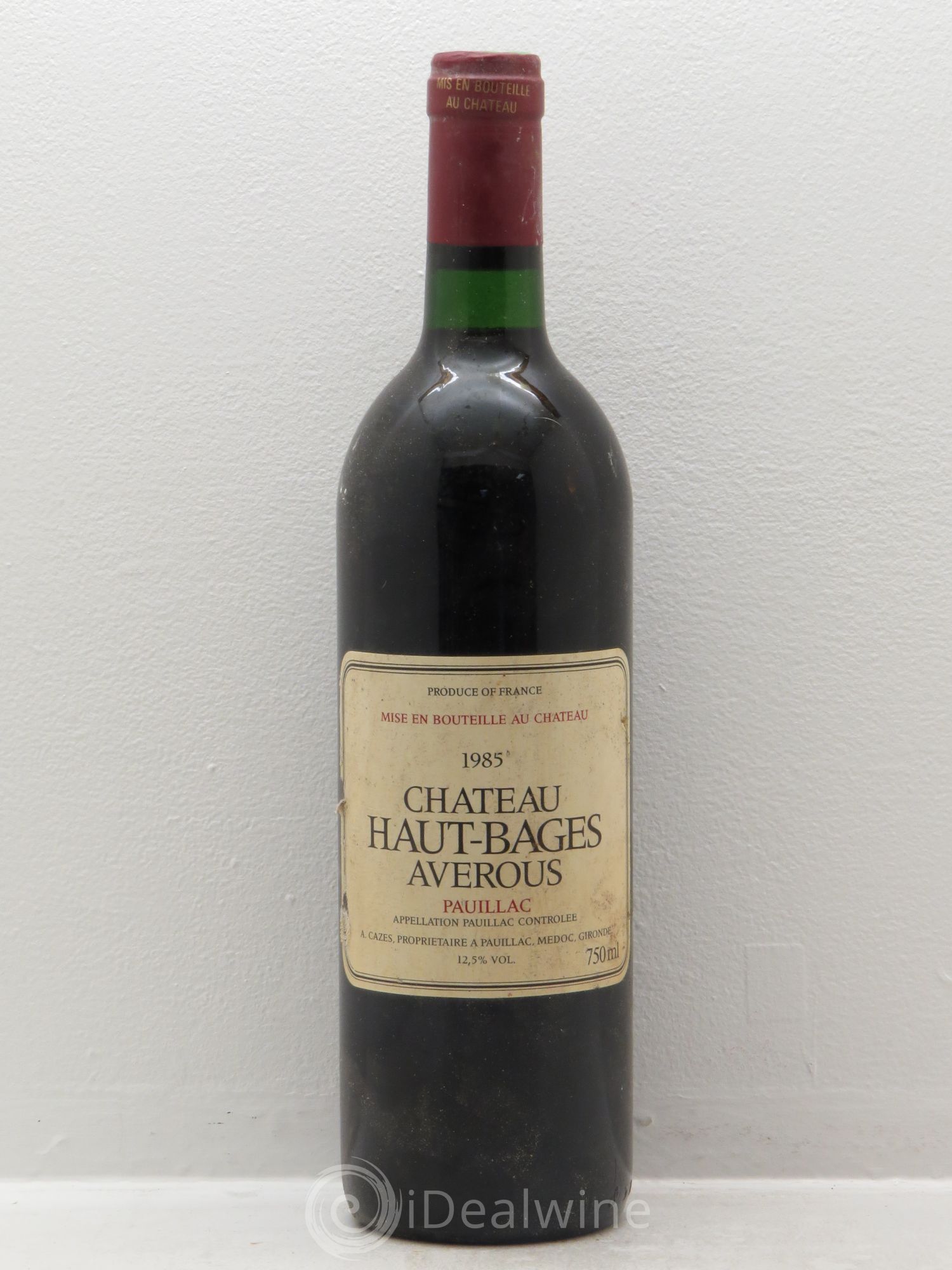 Château Haut Bages Averous Cru Bourgeois 1985 - Lot de 12 bouteilles - 0