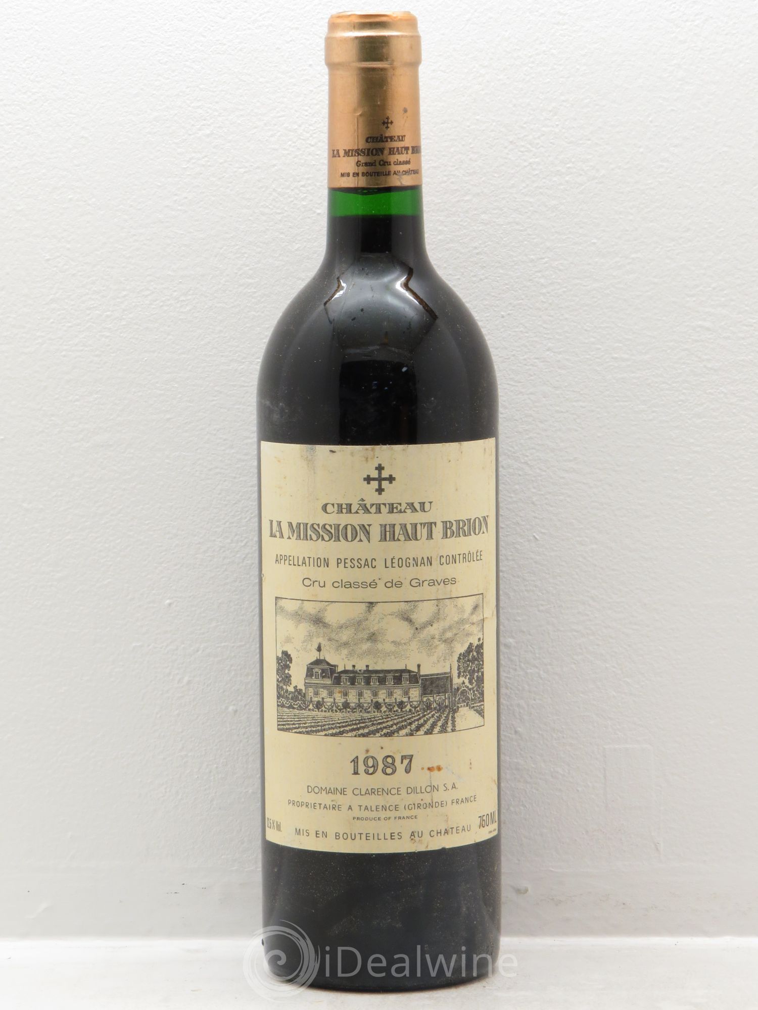 Château la Mission Haut-Brion Cru Classé de Graves 1987 - Lot de 6 bouteilles - 0