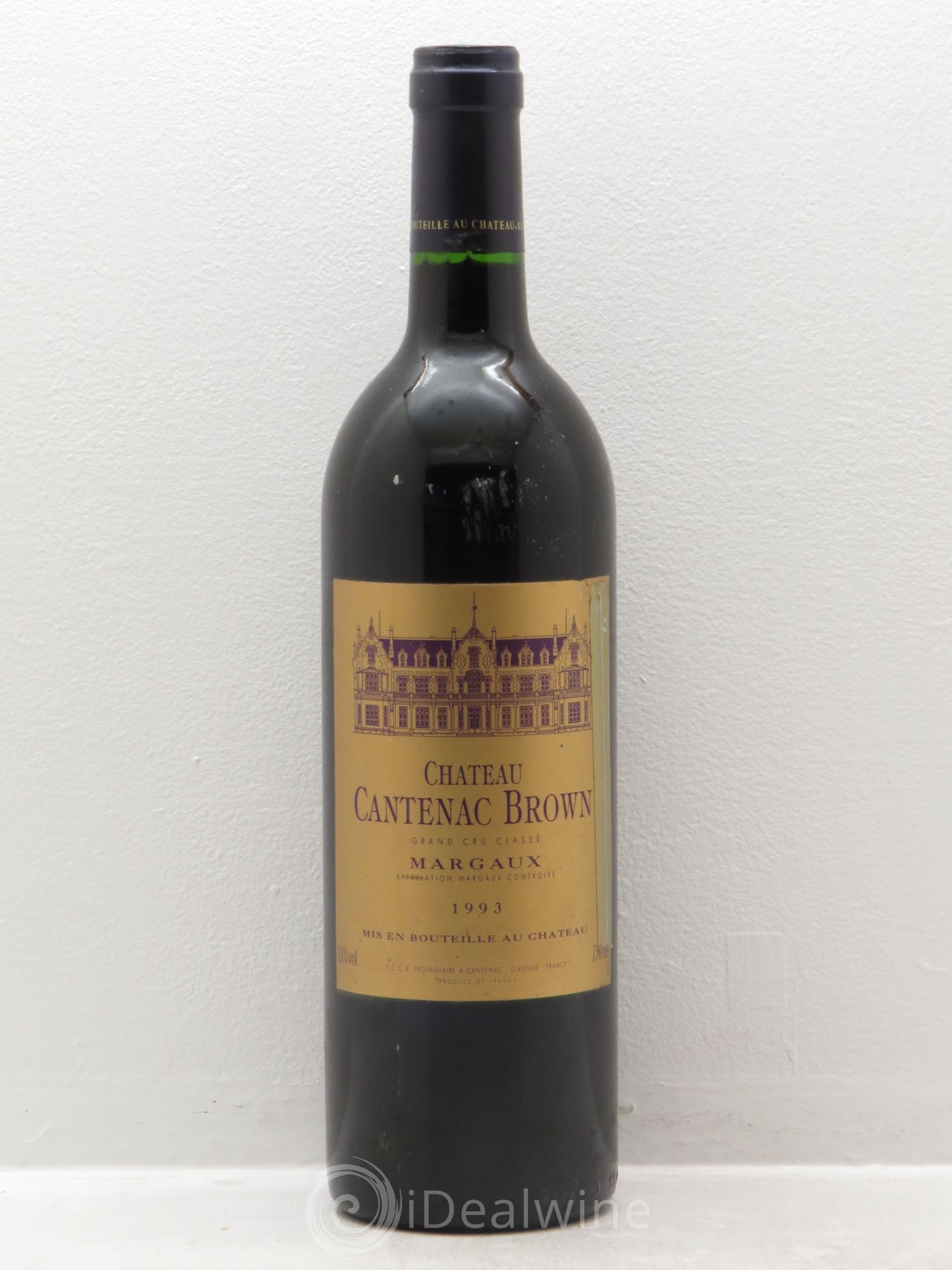 Château Cantenac Brown 3ème Grand Cru Classé 1993 - Lot de 1 bouteille - 0