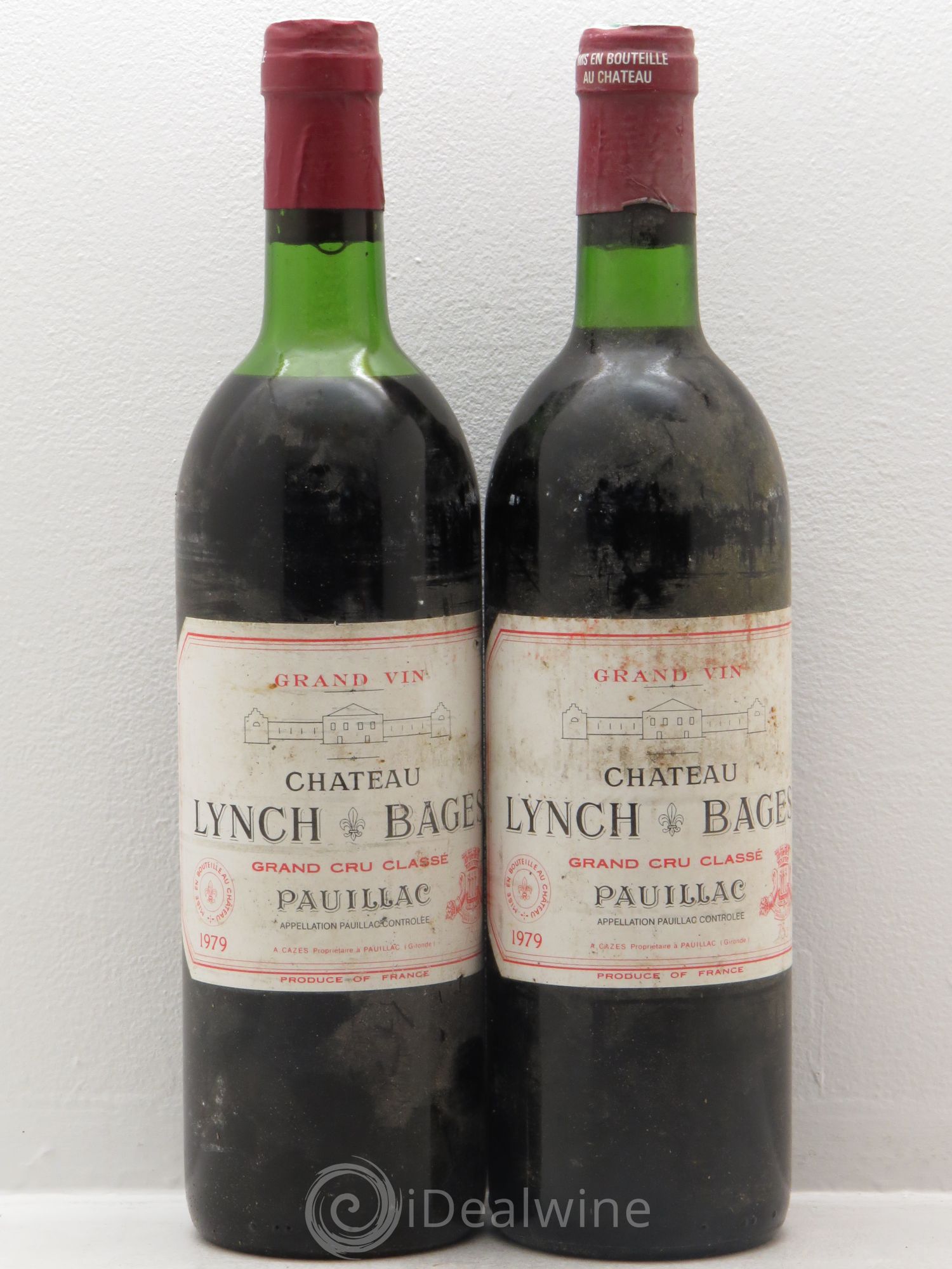 Château Lynch Bages 5ème Grand Cru Classé 1979 - Lot de 2 bouteilles - 0