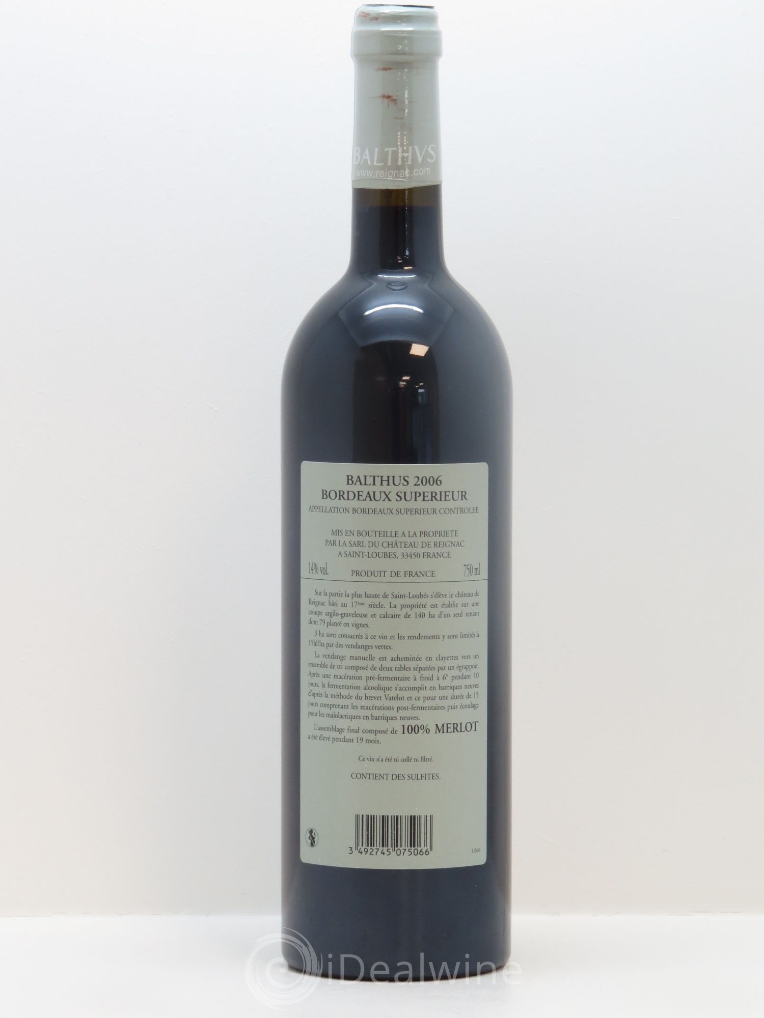 Reignac Cuvée Balthus 2006 - Lot de 1 bouteille - 1