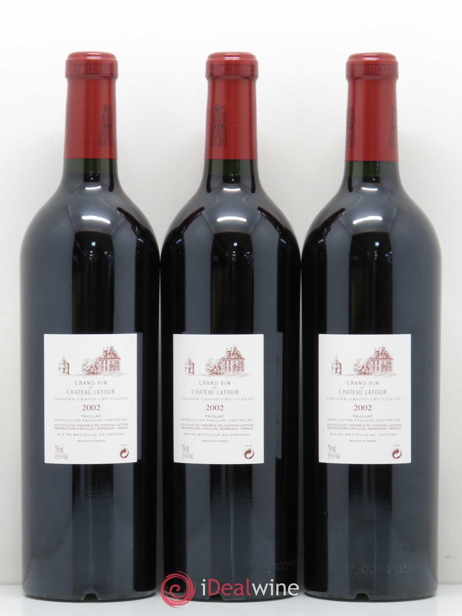 Château Latour 1er Grand Cru Classé 2002 - Lot de 12 bouteilles - 2