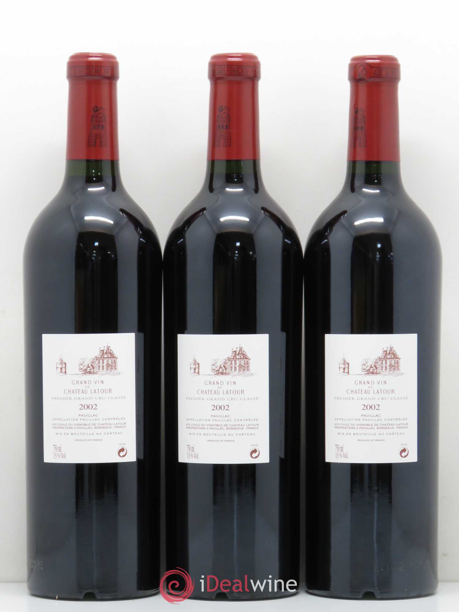 Château Latour 1er Grand Cru Classé 2002 - Lot de 12 bouteilles - 8