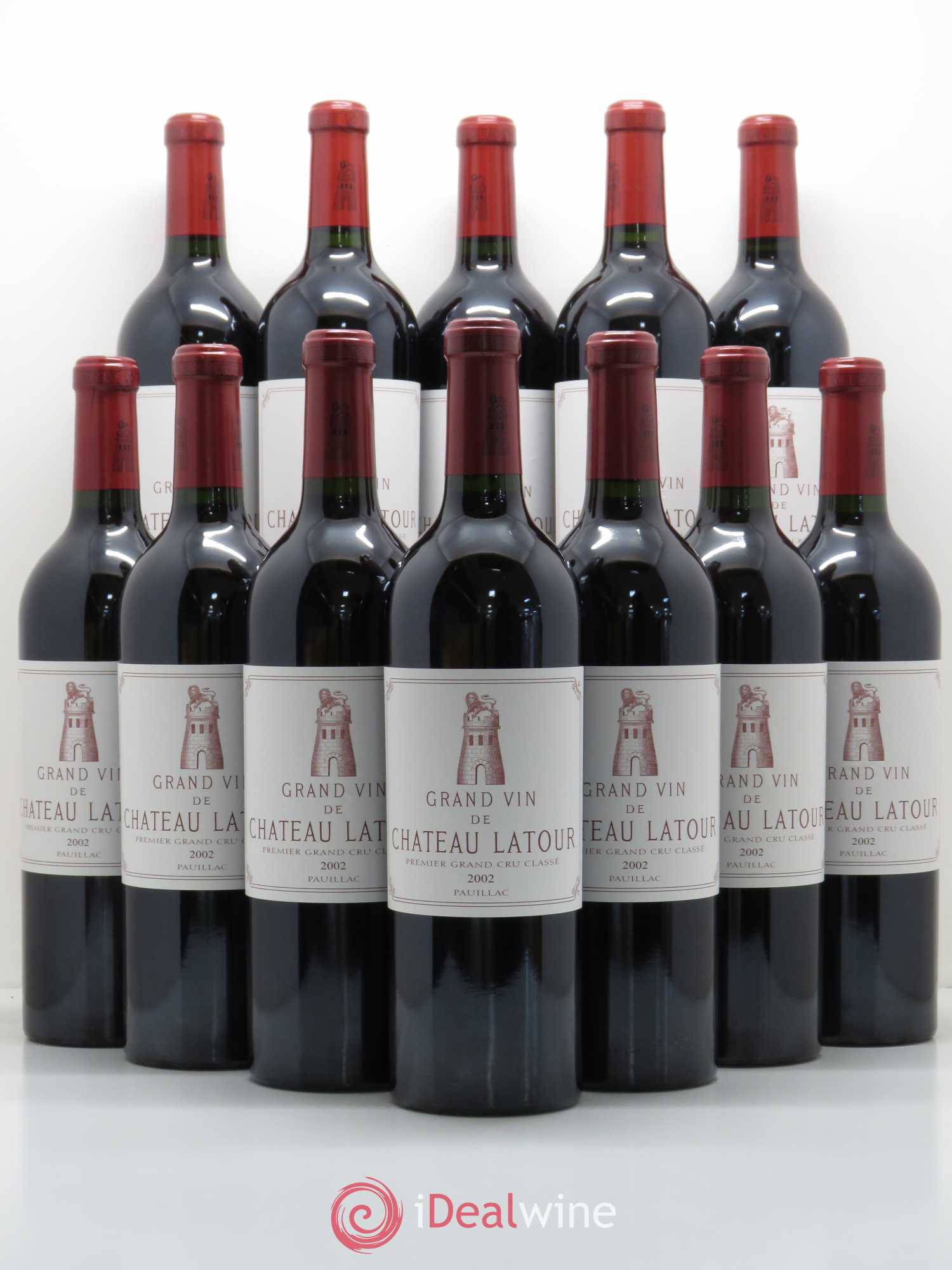 Château Latour 1er Grand Cru Classé 2002 - Lot de 12 bouteilles - 0