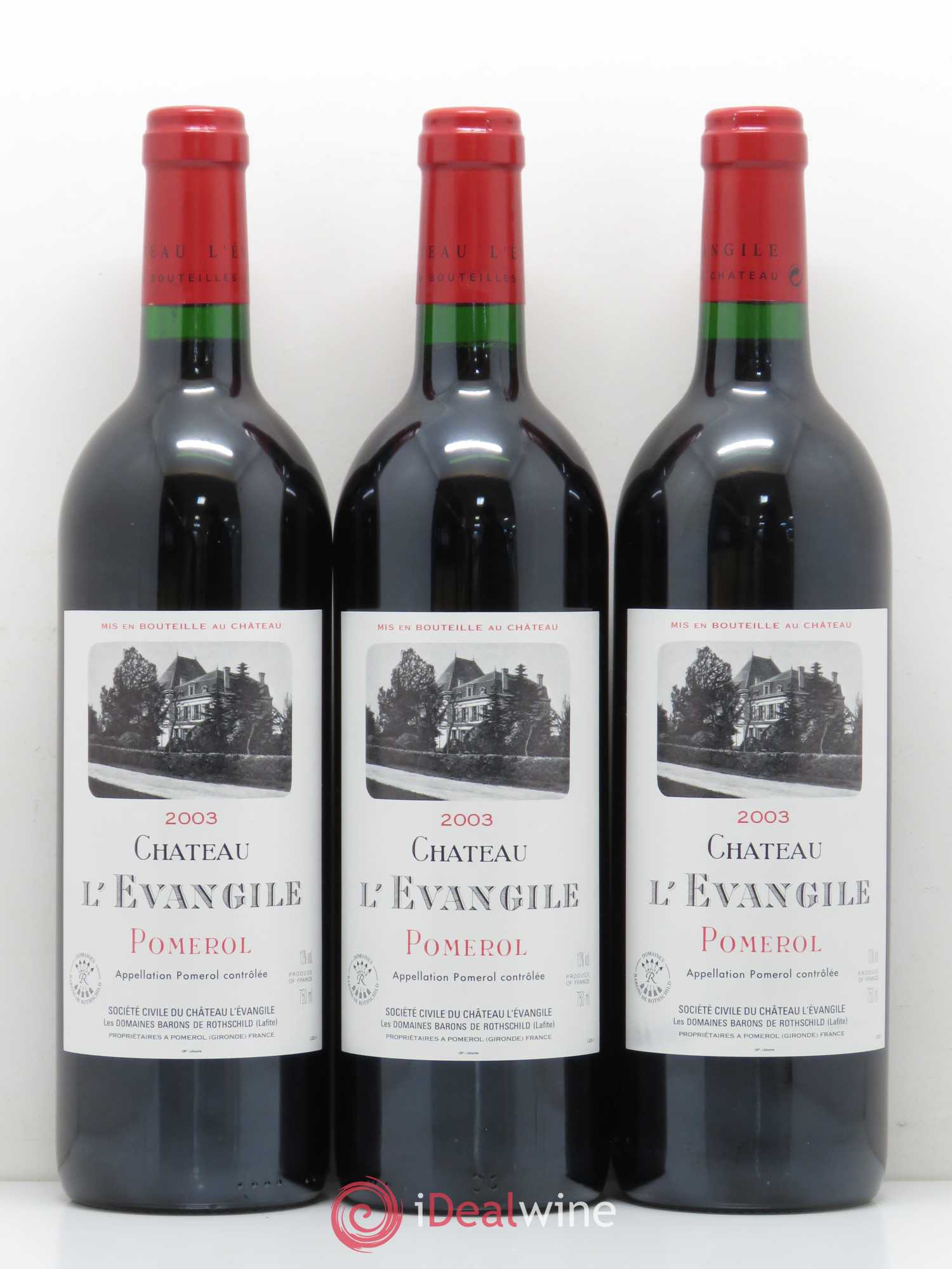 Château l' Évangile 2003 - Lot de 12 bouteilles - 1