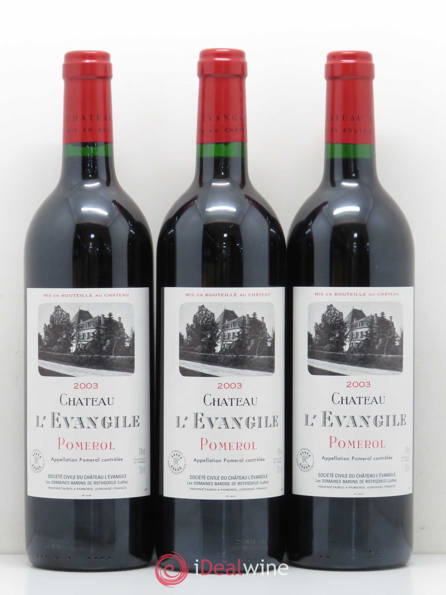 Château l' Évangile 2003 - Lot de 12 bouteilles - 3