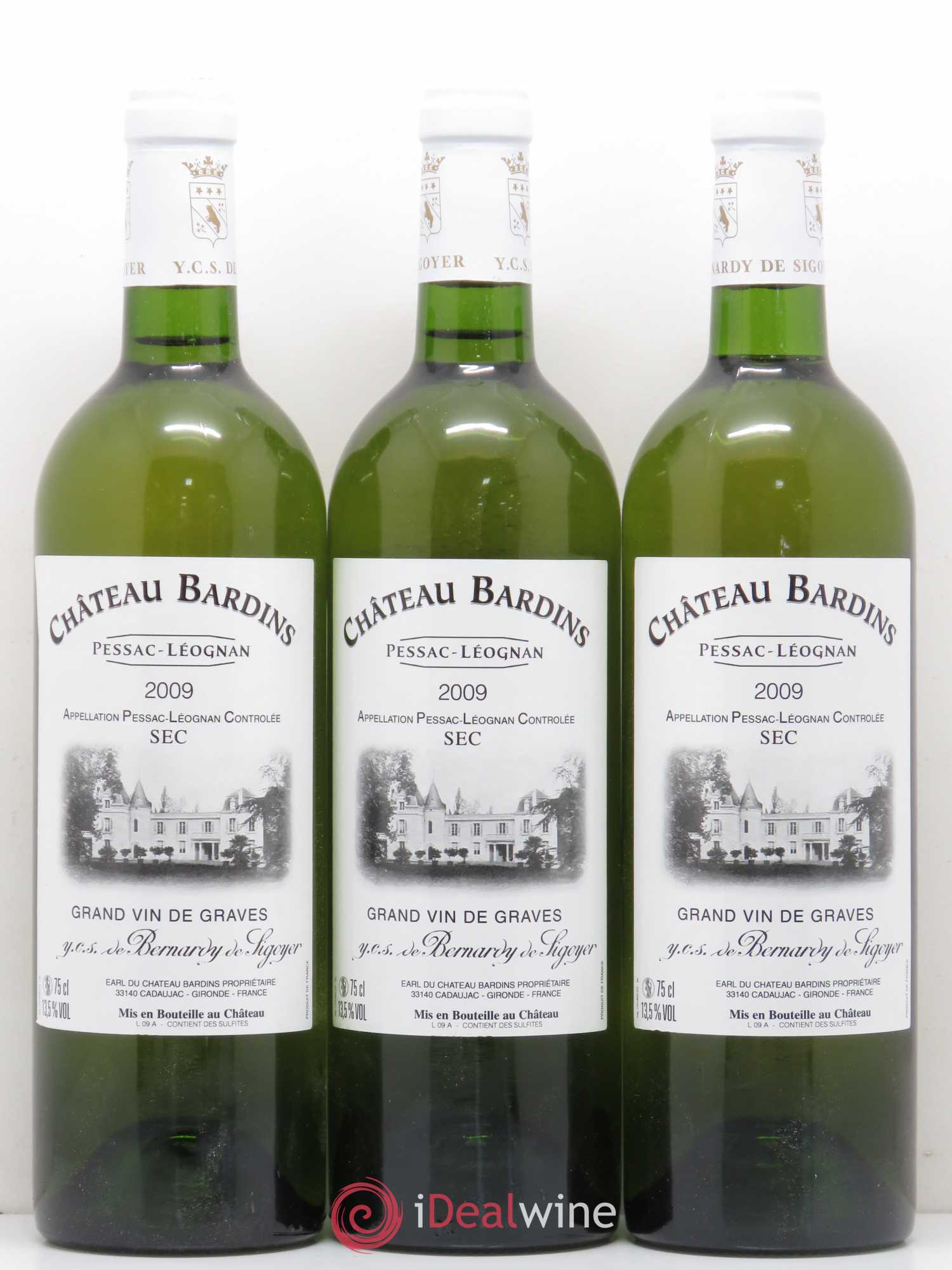 Château Bardins 2009 - Lot de 12 bouteilles - 1
