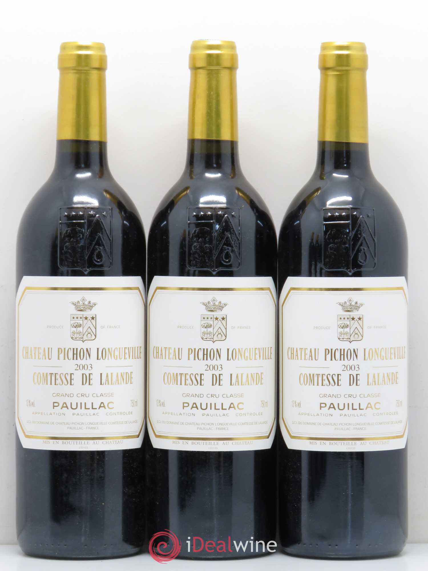 Château Pichon Longueville Comtesse de Lalande 2ème Grand Cru Classé 2003 - Lot de 6 bouteilles - 1