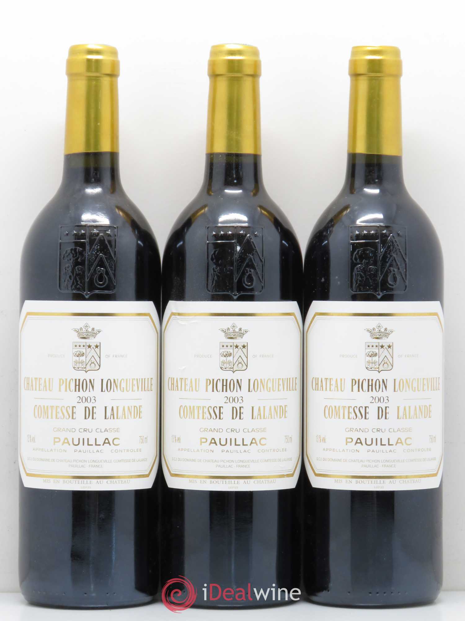 Château Pichon Longueville Comtesse de Lalande 2ème Grand Cru Classé 2003 - Lot de 6 bouteilles - 2