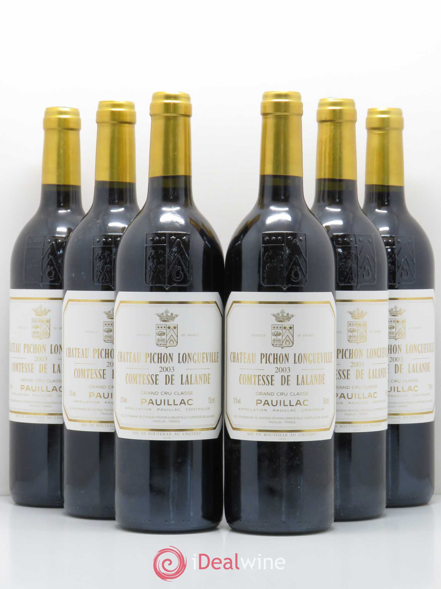 Château Pichon Longueville Comtesse de Lalande 2ème Grand Cru Classé 2003 - Lot de 6 bouteilles - 0