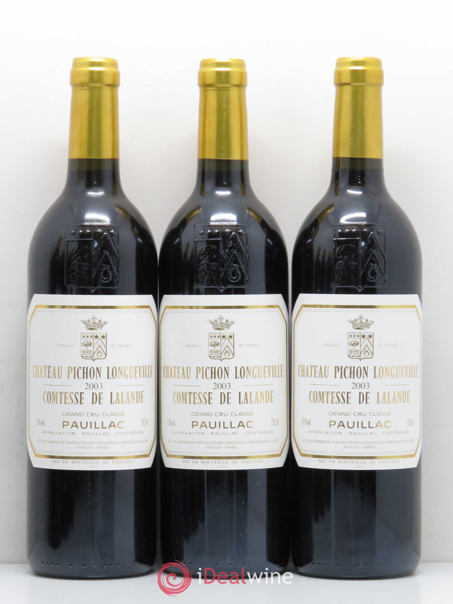 Château Pichon Longueville Comtesse de Lalande 2ème Grand Cru Classé 2003 - Lot de 6 bouteilles - 1