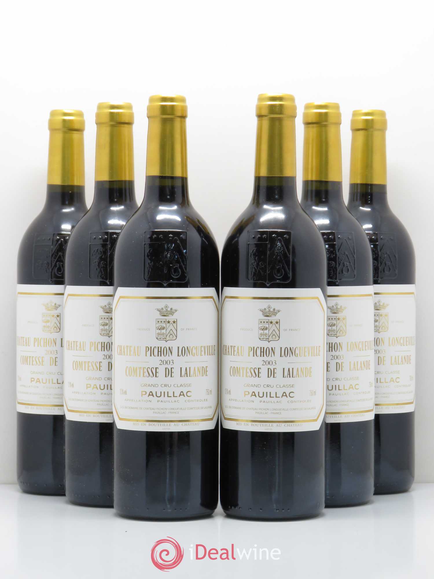 Château Pichon Longueville Comtesse de Lalande 2ème Grand Cru Classé 2003 - Lot de 6 bouteilles - 0