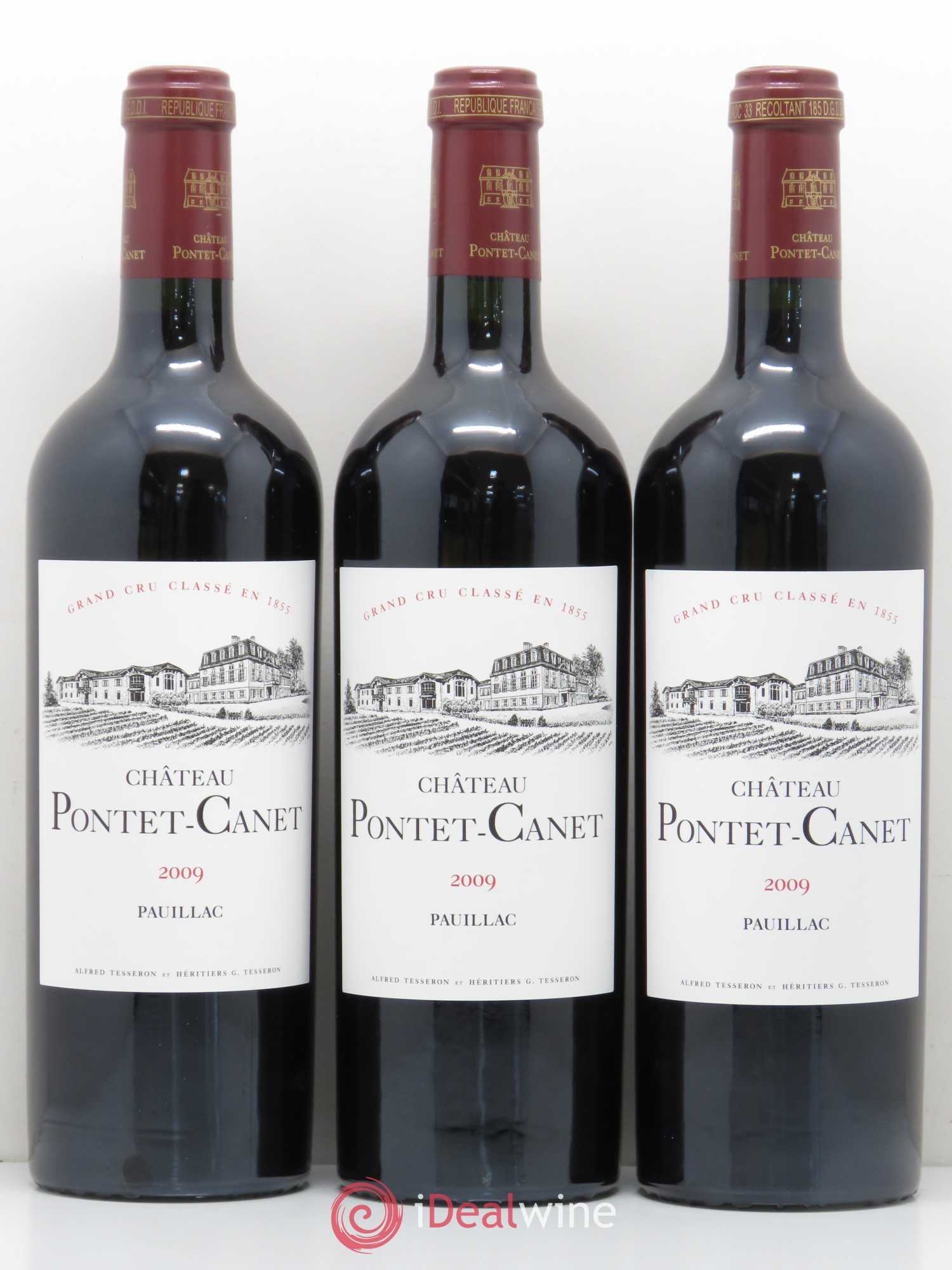 Château Pontet Canet 5ème Grand Cru Classé 2009 - Lot de 12 bouteilles - 1
