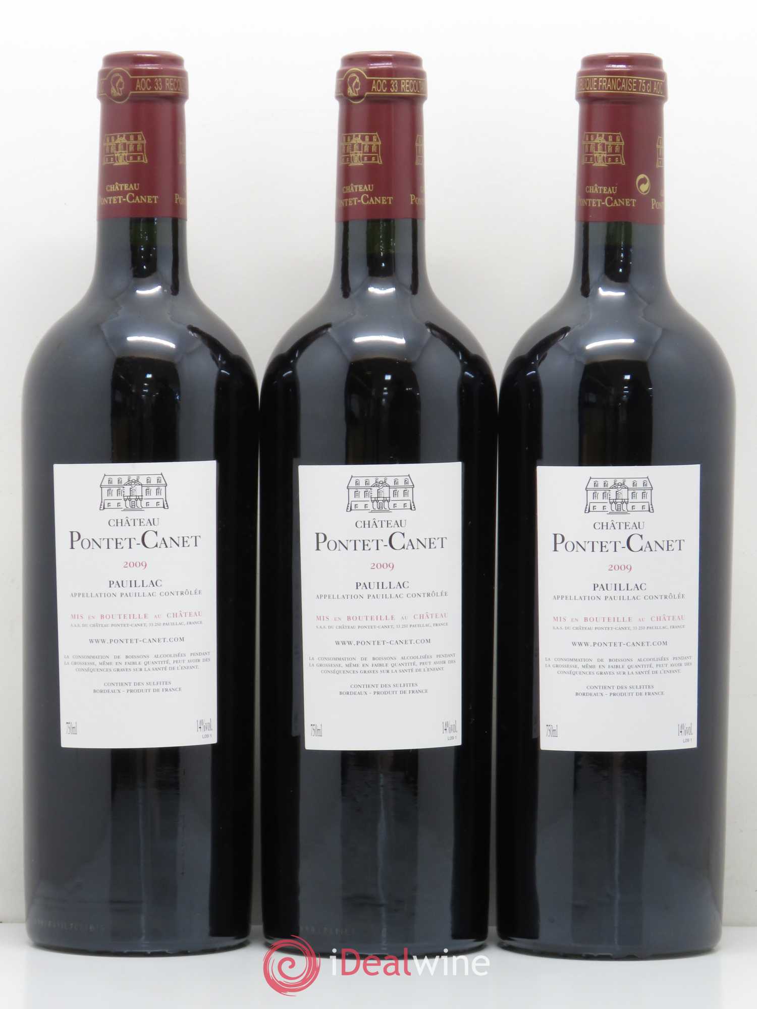Château Pontet Canet 5ème Grand Cru Classé 2009 - Lot de 12 bouteilles - 2