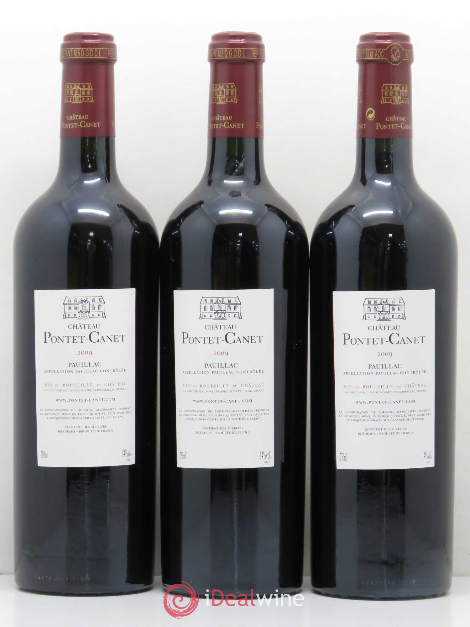 Château Pontet Canet 5ème Grand Cru Classé 2009 - Lot de 12 bouteilles - 8
