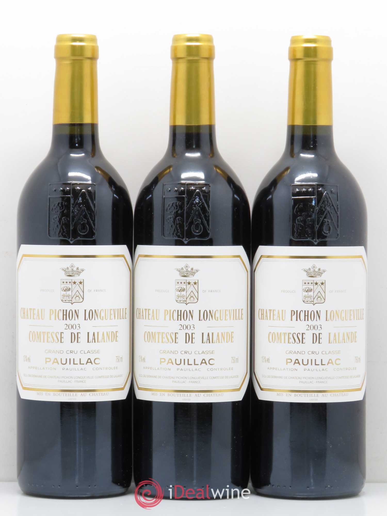 Château Pichon Longueville Comtesse de Lalande 2ème Grand Cru Classé 2003 - Lot de 6 bouteilles - 2