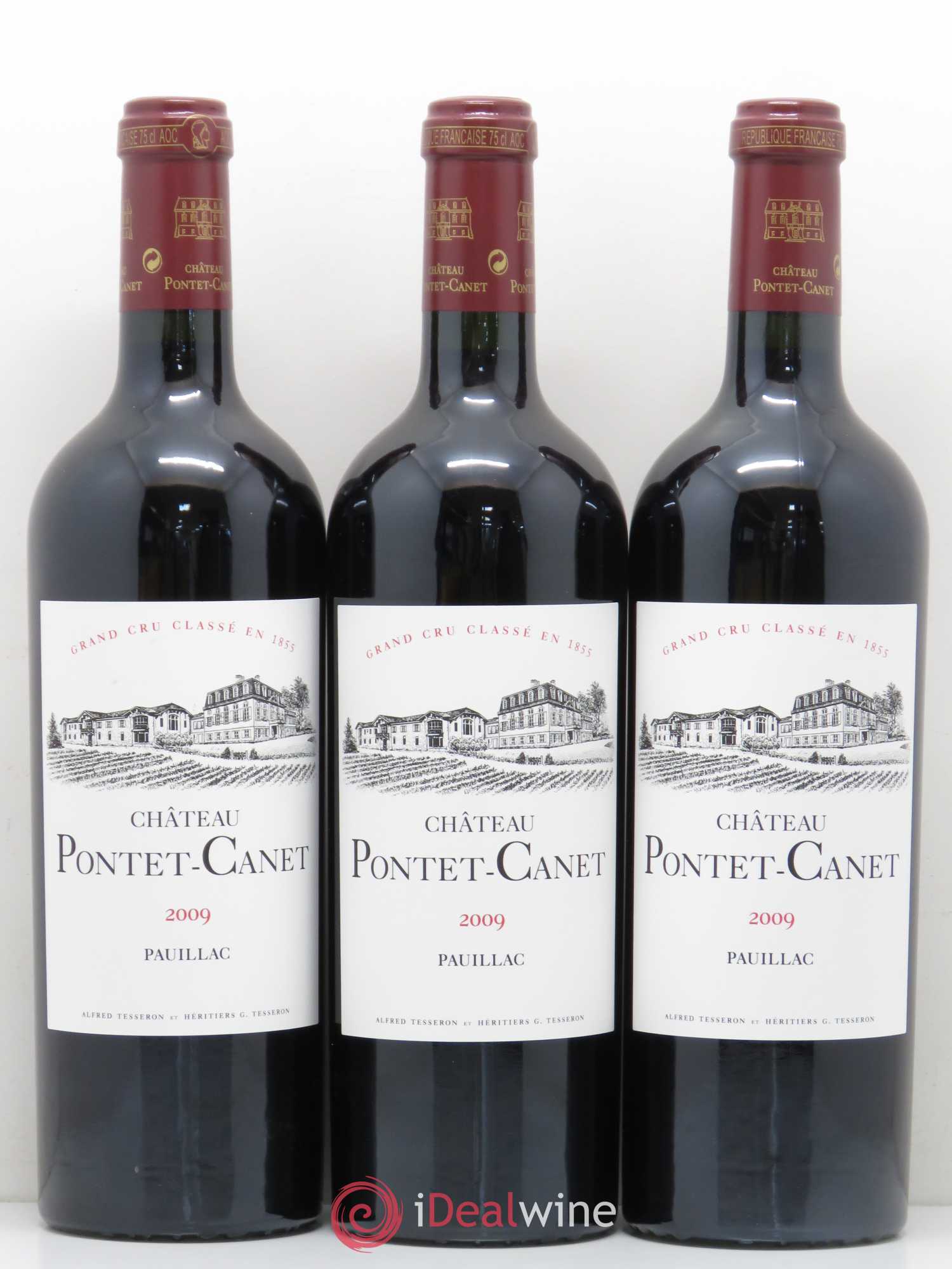 Château Pontet Canet 5ème Grand Cru Classé 2009 - Lot de 12 bouteilles - 1