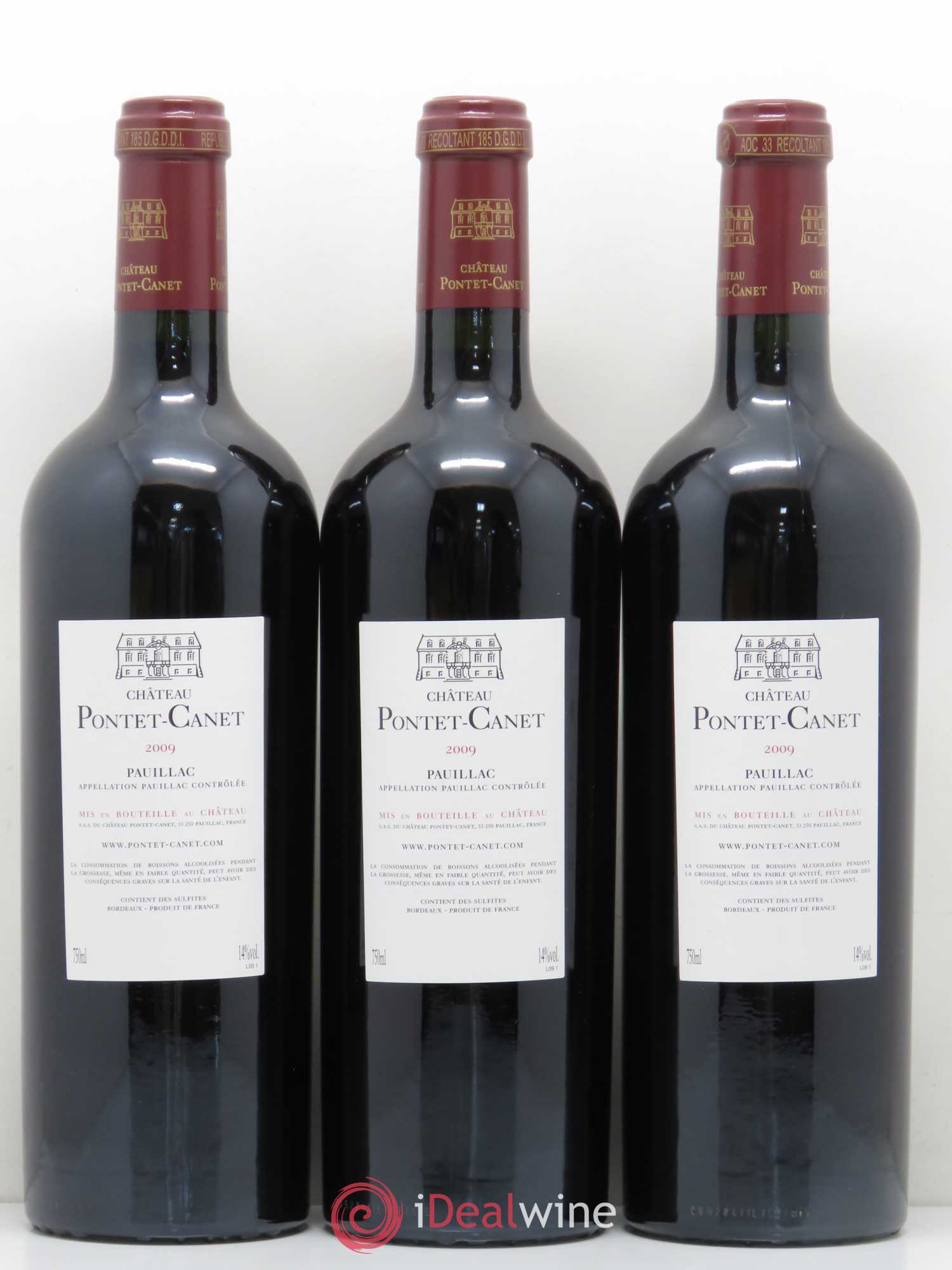 Château Pontet Canet 5ème Grand Cru Classé 2009 - Lot de 12 bouteilles - 2