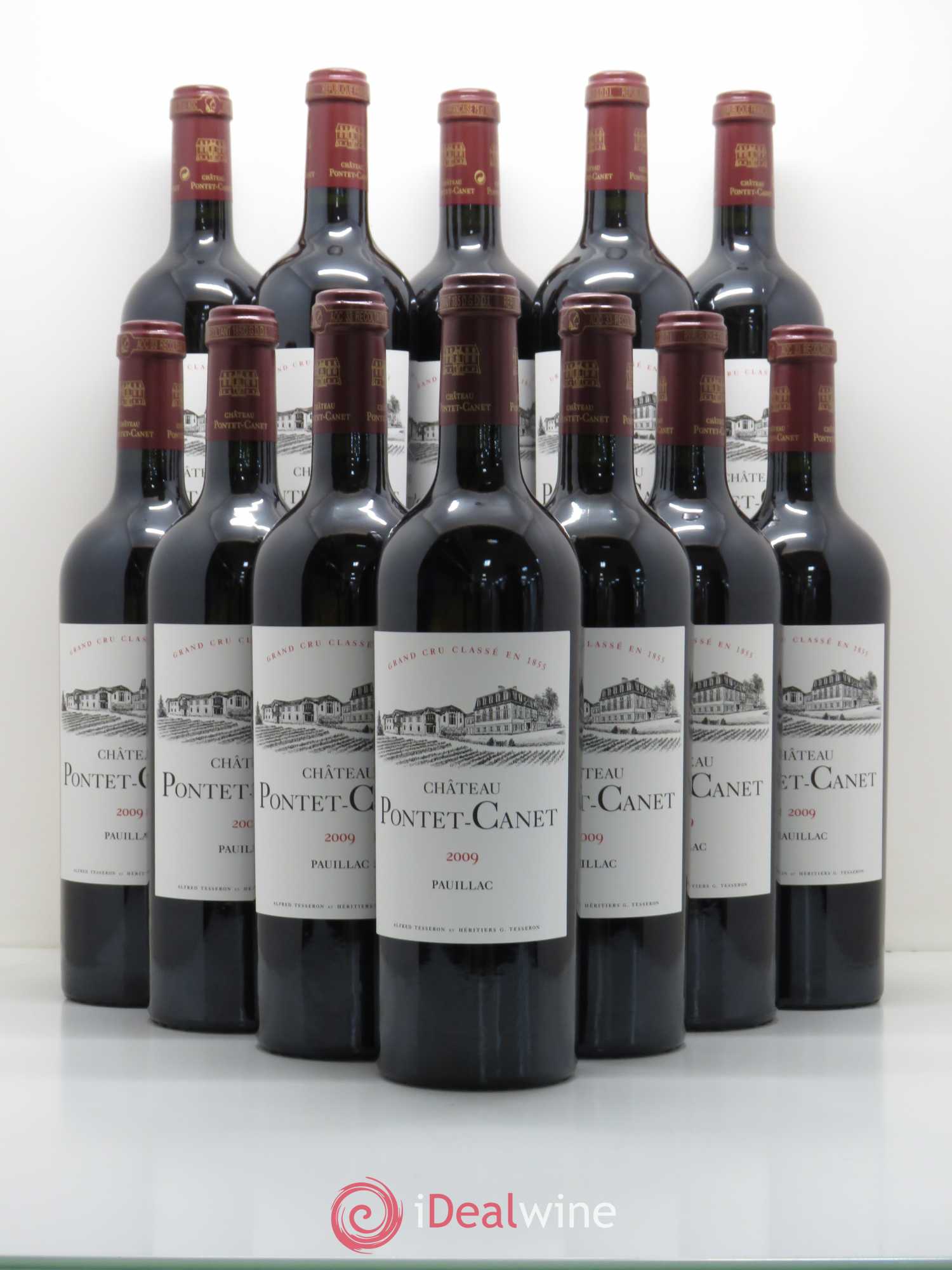Château Pontet Canet 5ème Grand Cru Classé 2009 - Lot de 12 bouteilles - 0