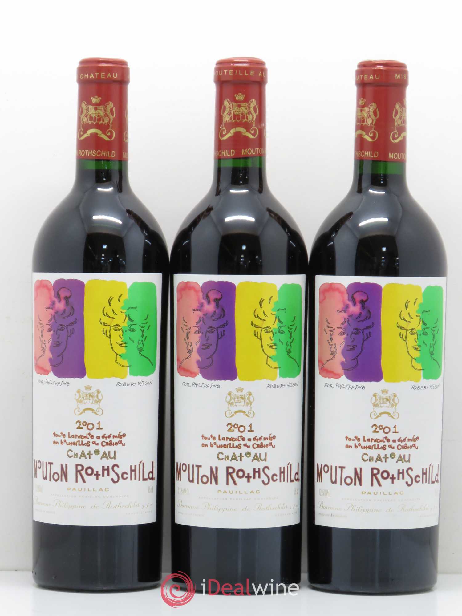 Château Mouton Rothschild 1er Grand Cru Classé 2001 - Lot de 6 bouteilles - 3