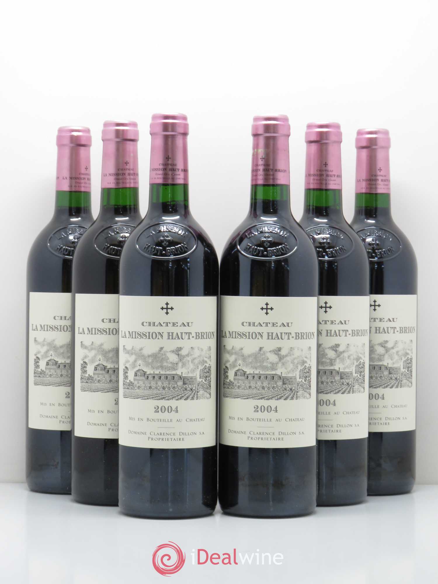 Château la Mission Haut-Brion Cru Classé de Graves 2004 - Lot de 6 bouteilles - 0