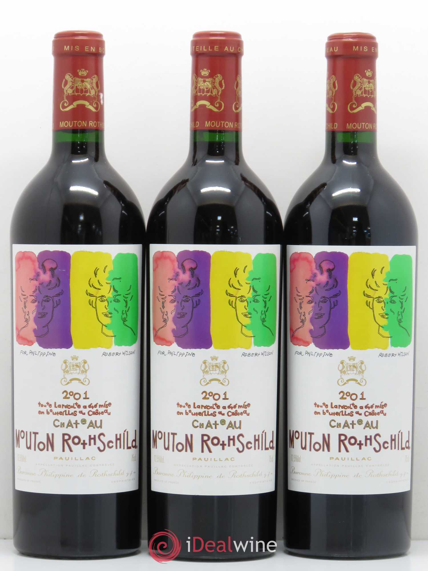 Château Mouton Rothschild 1er Grand Cru Classé 2001 - Lot de 6 bouteilles - 3