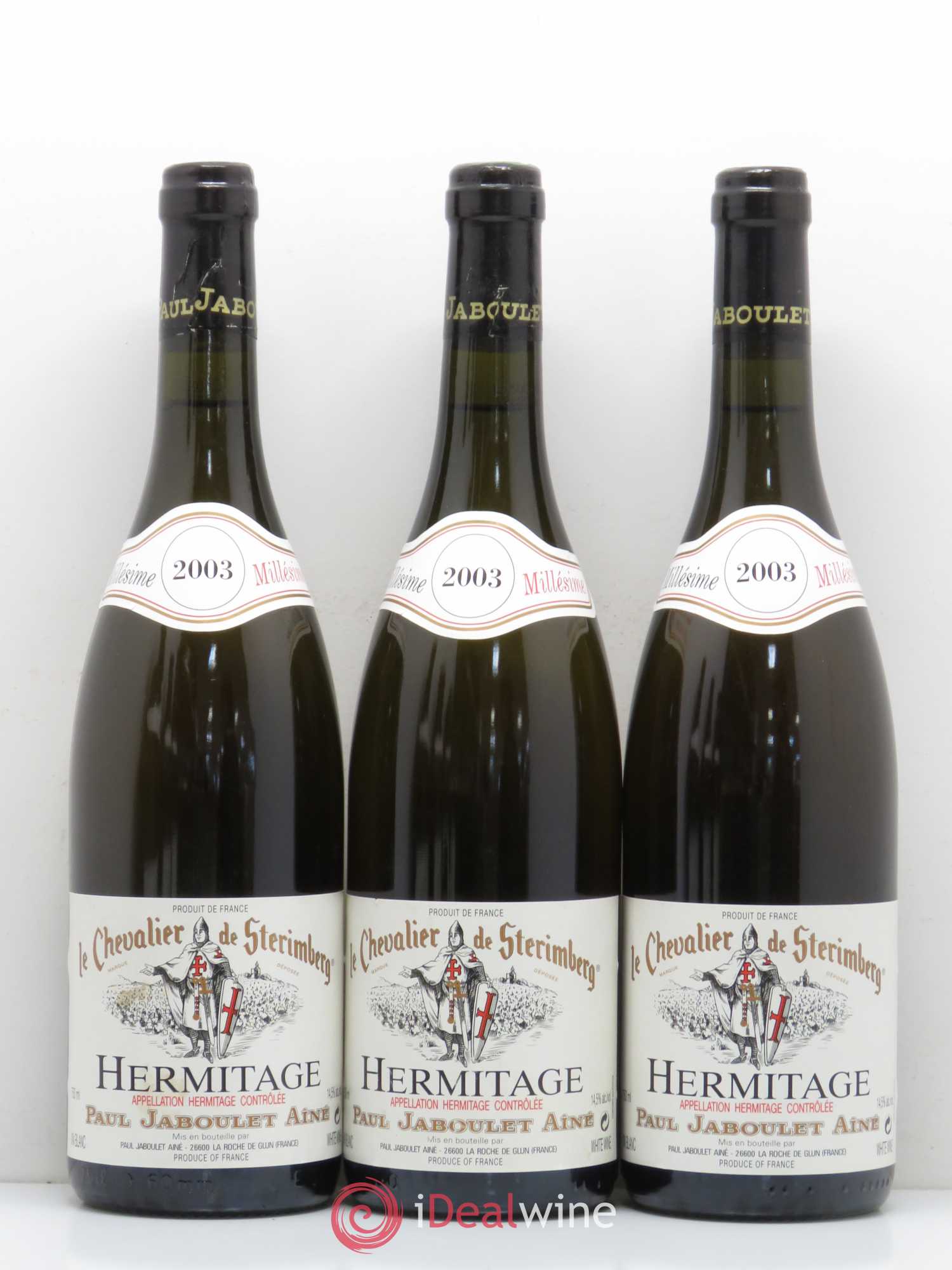Hermitage Chevalier de Sterimberg Paul Jaboulet Ainé 2003 - Lot de 6 bouteilles - 1