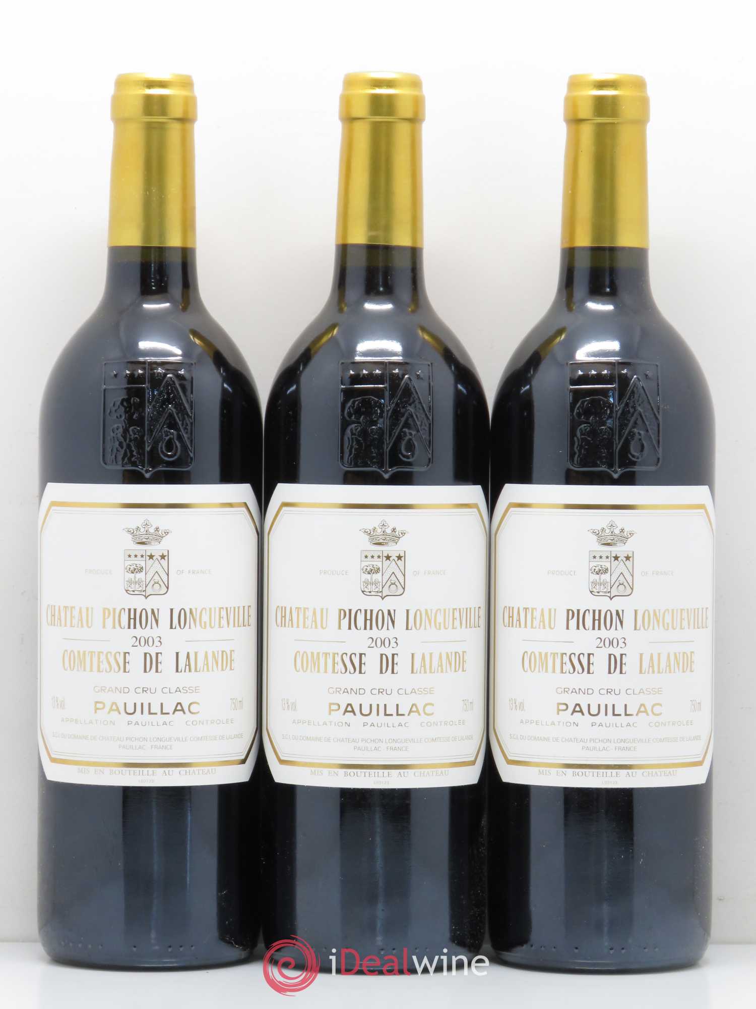 Château Pichon Longueville Comtesse de Lalande 2ème Grand Cru Classé 2003 - Lot de 12 bouteilles - 3