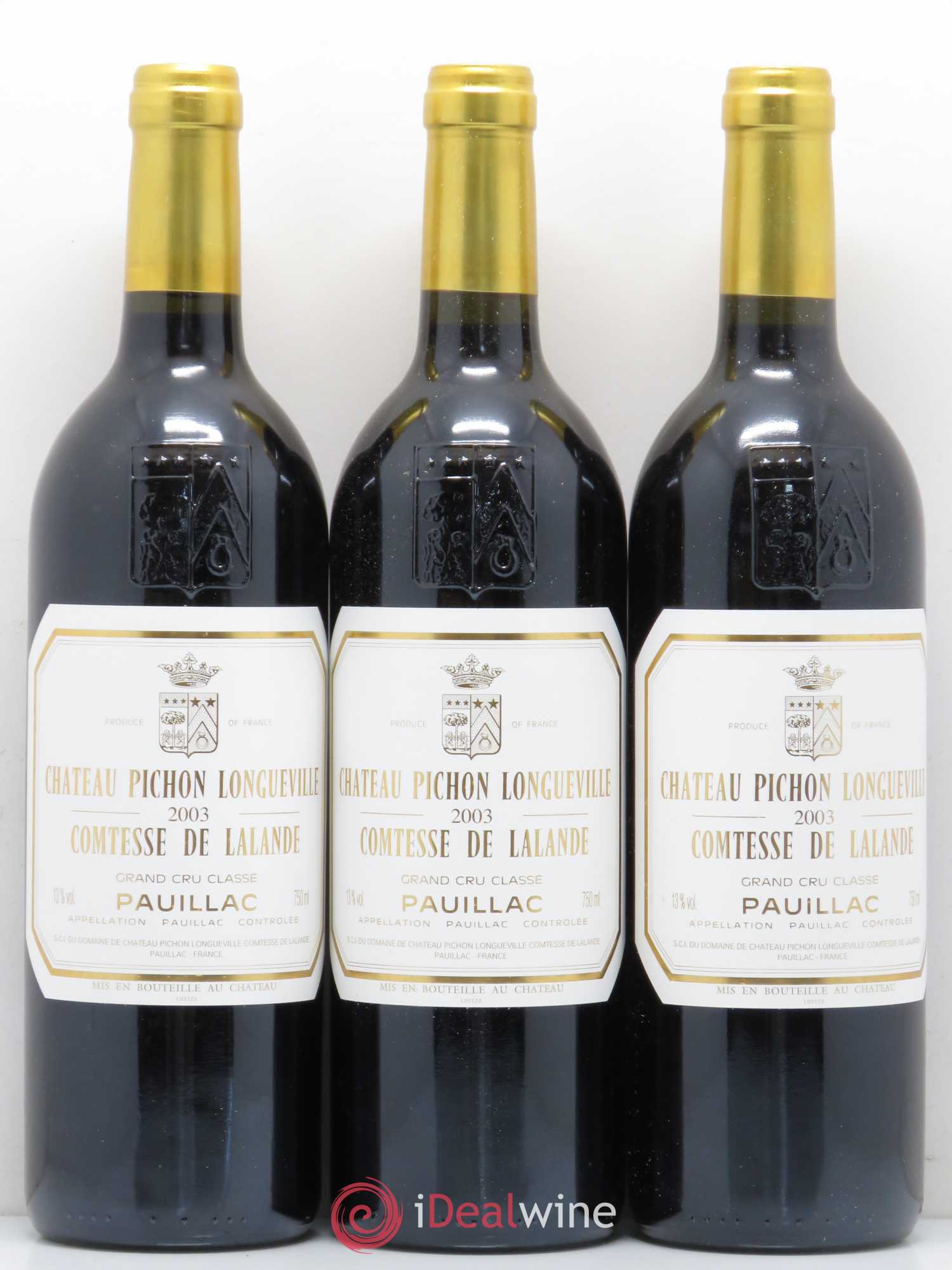 Château Pichon Longueville Comtesse de Lalande 2ème Grand Cru Classé 2003 - Lot de 12 bouteilles - 1