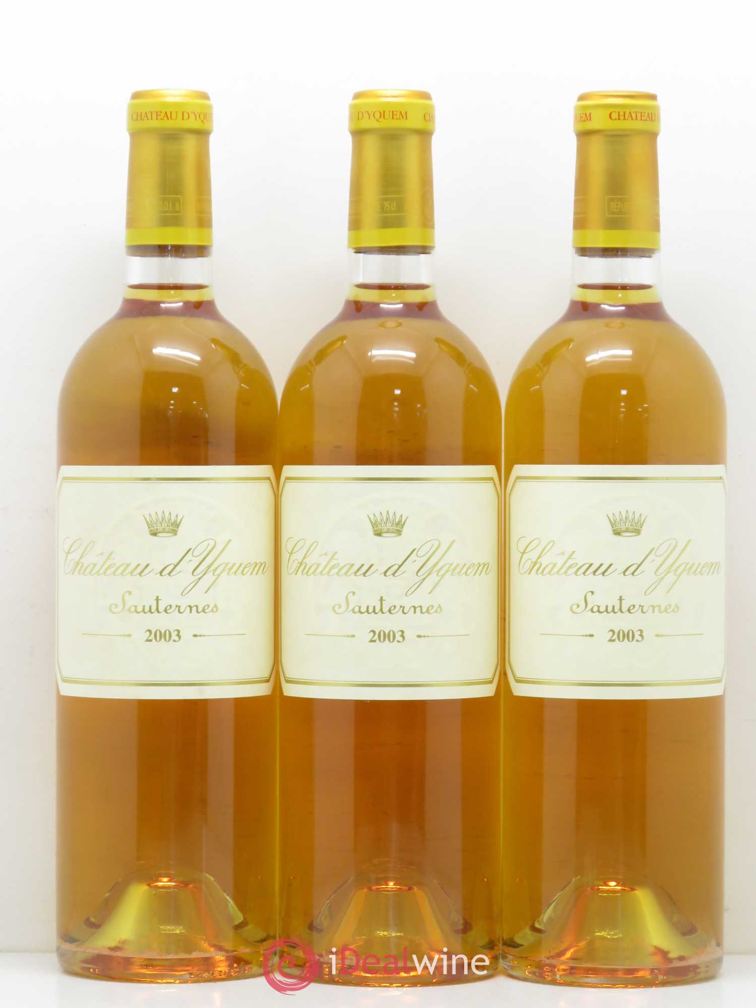 Château d' Yquem 1er Cru Classé Supérieur 2003 - Lotto di 6 bottiglie - 1