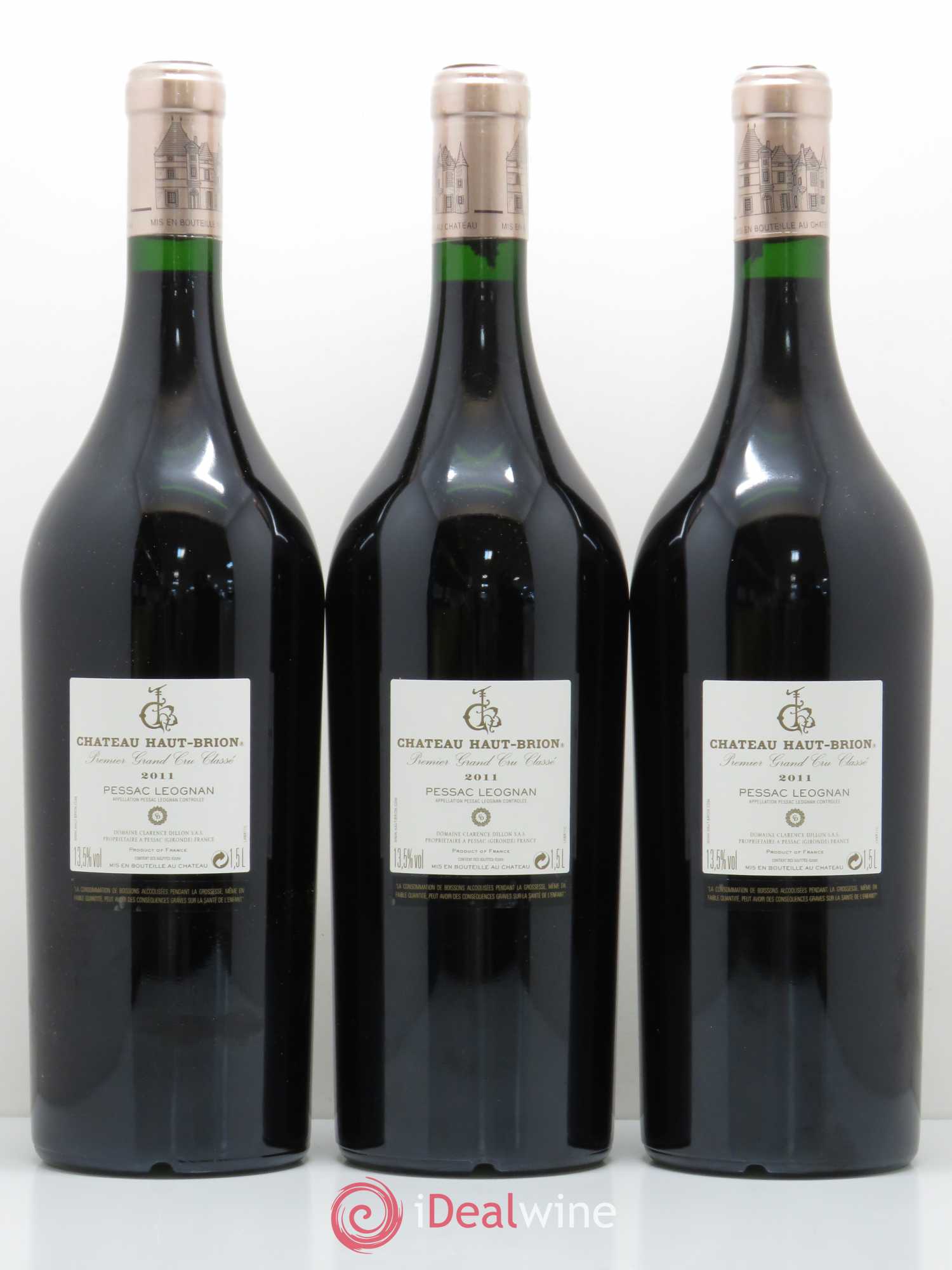 Château Haut Brion 1er Grand Cru Classé 2011 - Lot of 6 magnums - 2
