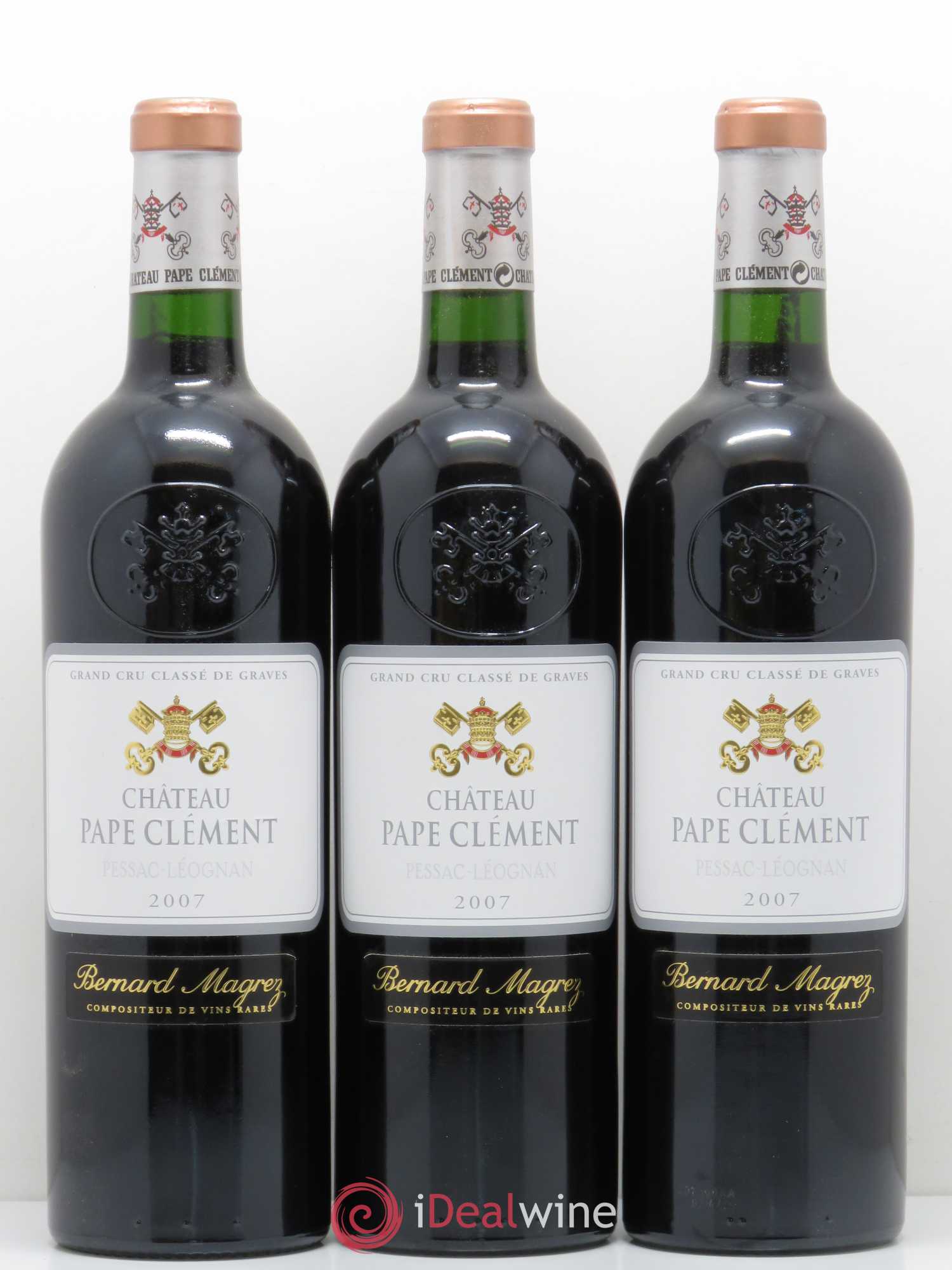 Château Pape Clément Cru Classé de Graves 2007 - Lot de 3 bouteilles - 0