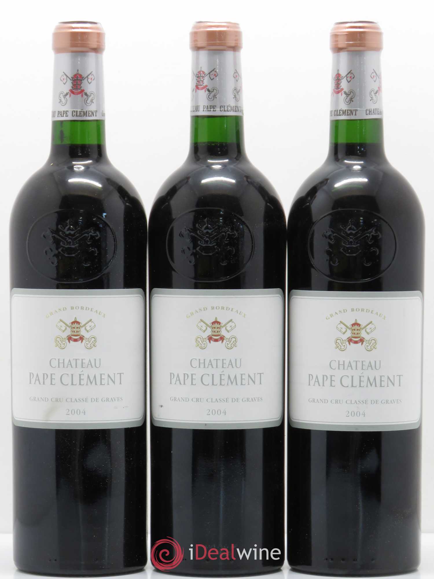 Château Pape Clément Cru Classé de Graves 2004 - Lot de 3 bouteilles - 0
