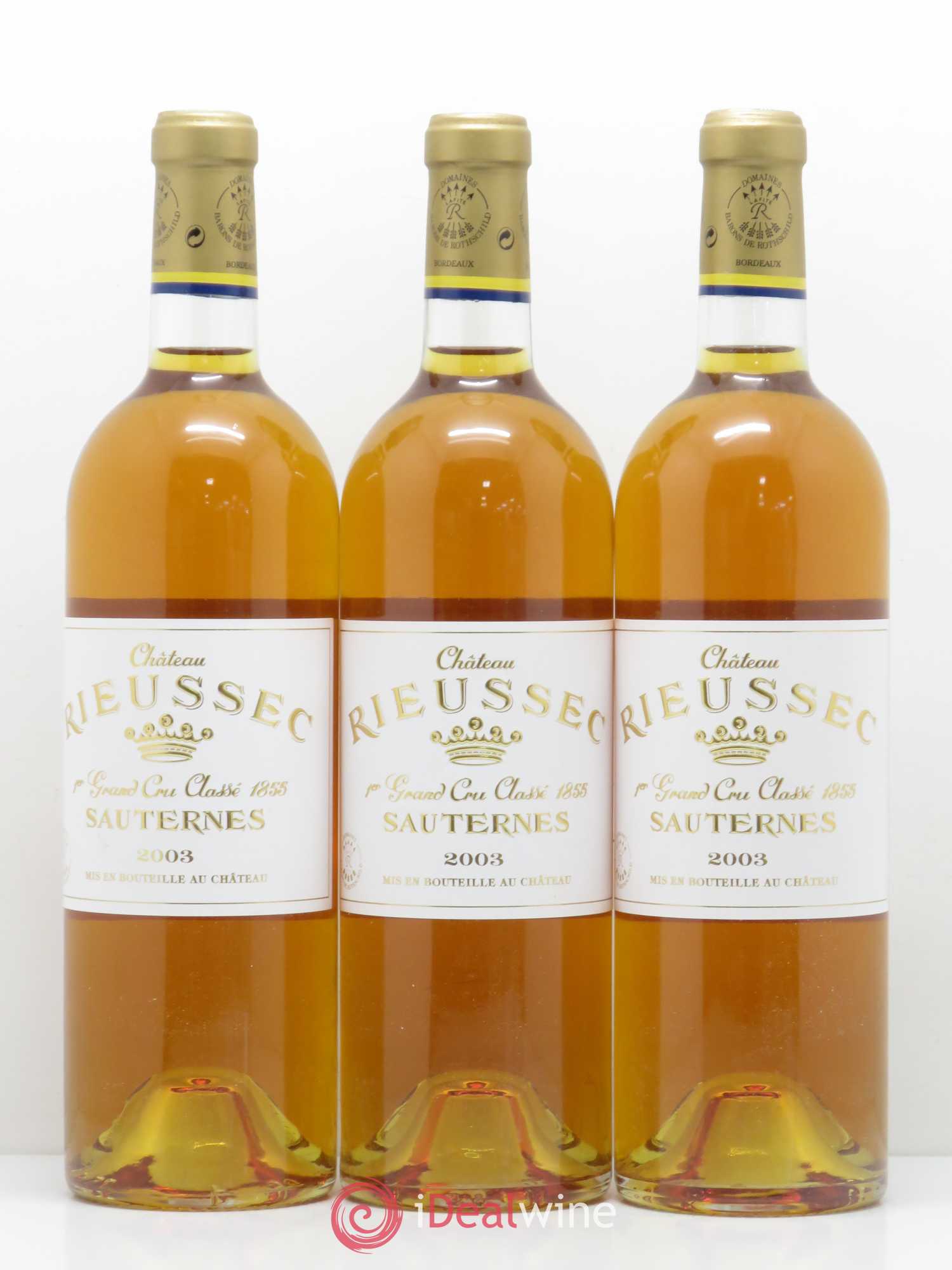 Château Rieussec 1er Grand Cru Classé 2003 - Lotto di 6 bottiglie - 1