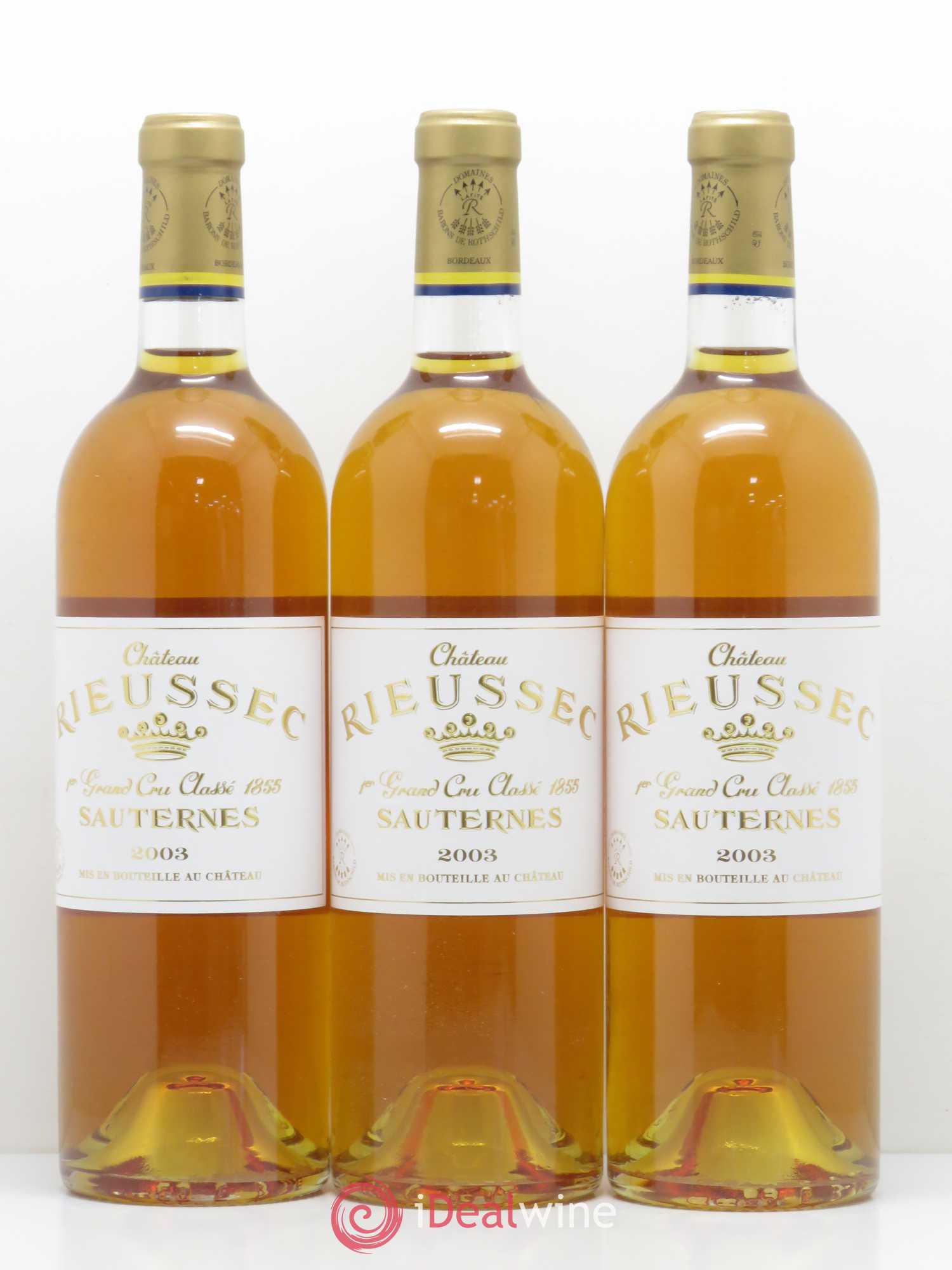 Château Rieussec 1er Grand Cru Classé 2003 - Lotto di 6 bottiglie - 2