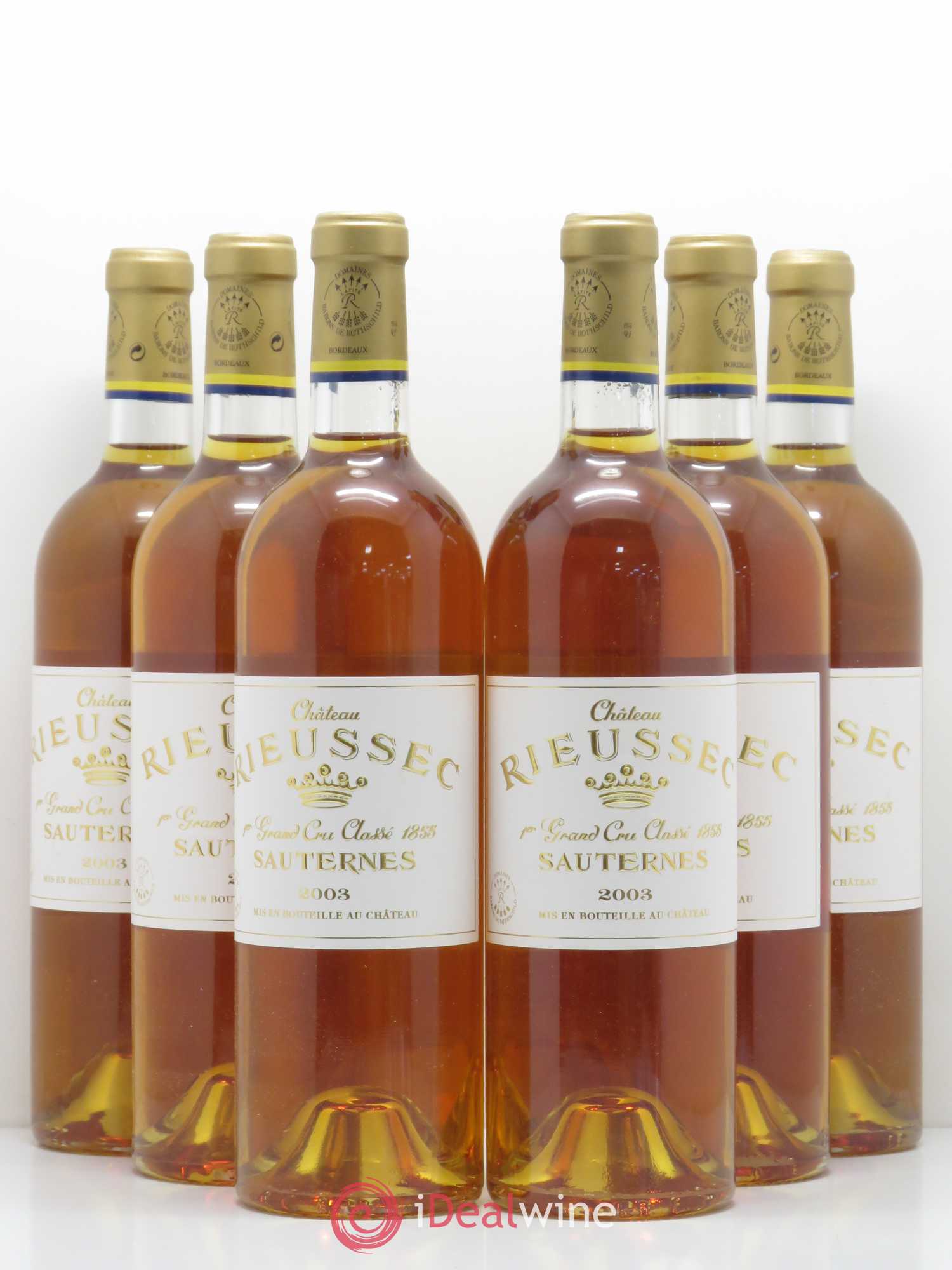 Château Rieussec 1er Grand Cru Classé 2003 - Lotto di 6 bottiglie - 0