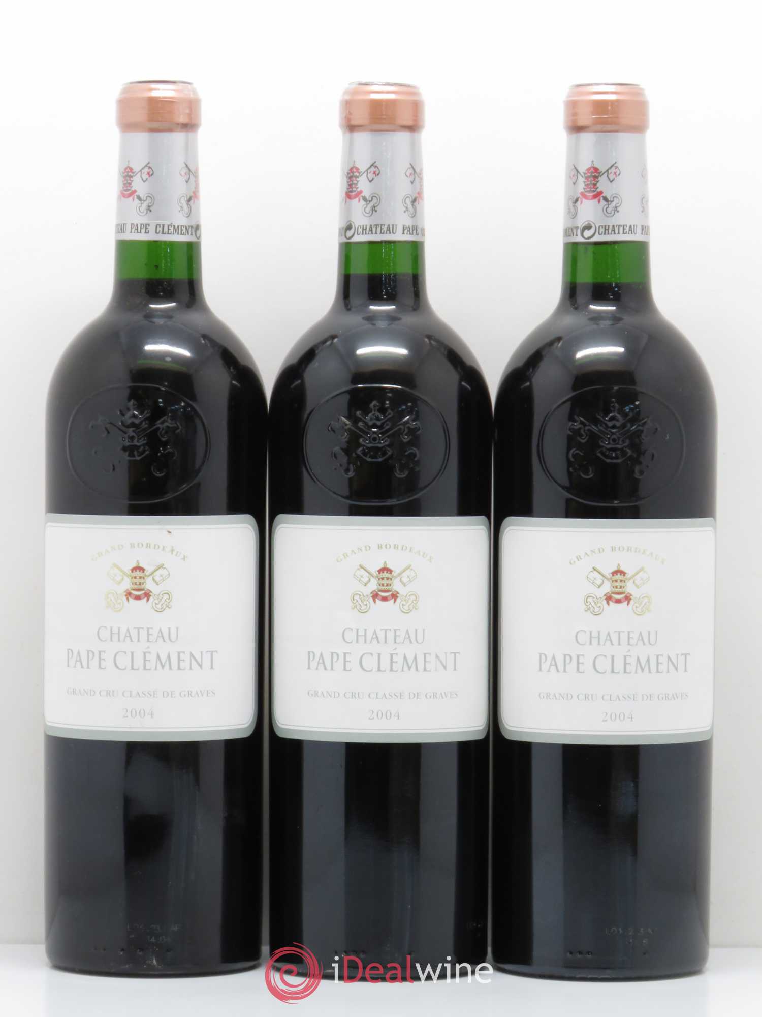 Château Pape Clément Cru Classé de Graves 2004 - Lot de 3 bouteilles - 0